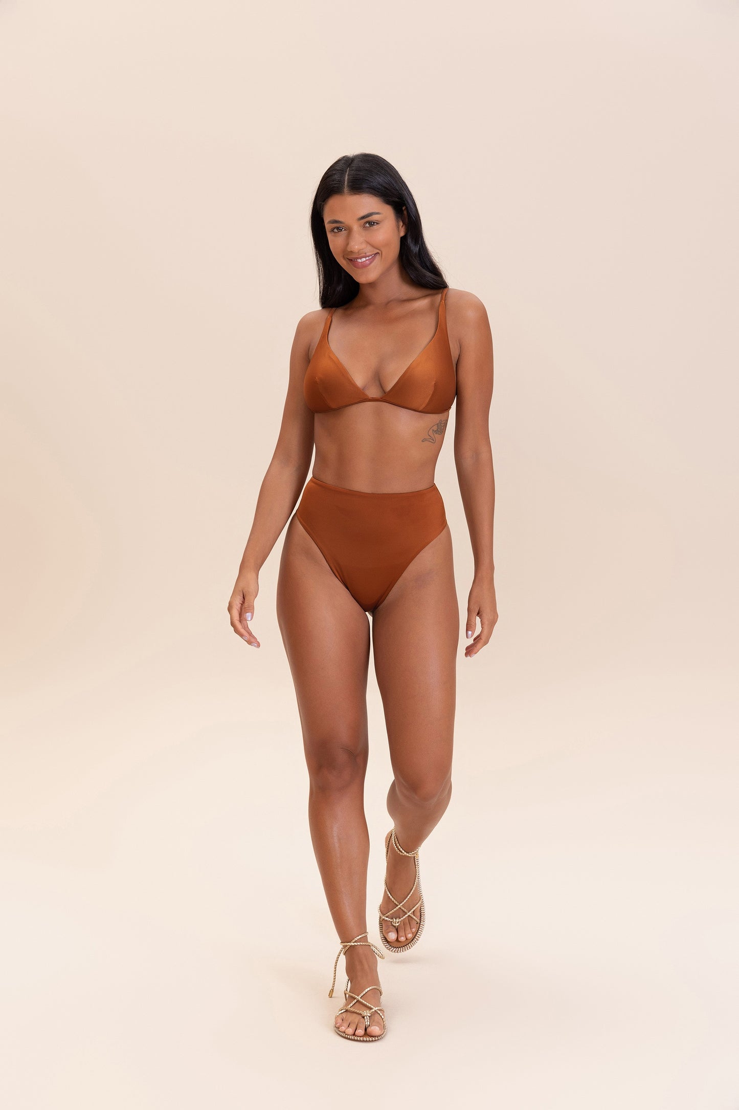 Shine Triangle Bikini Top