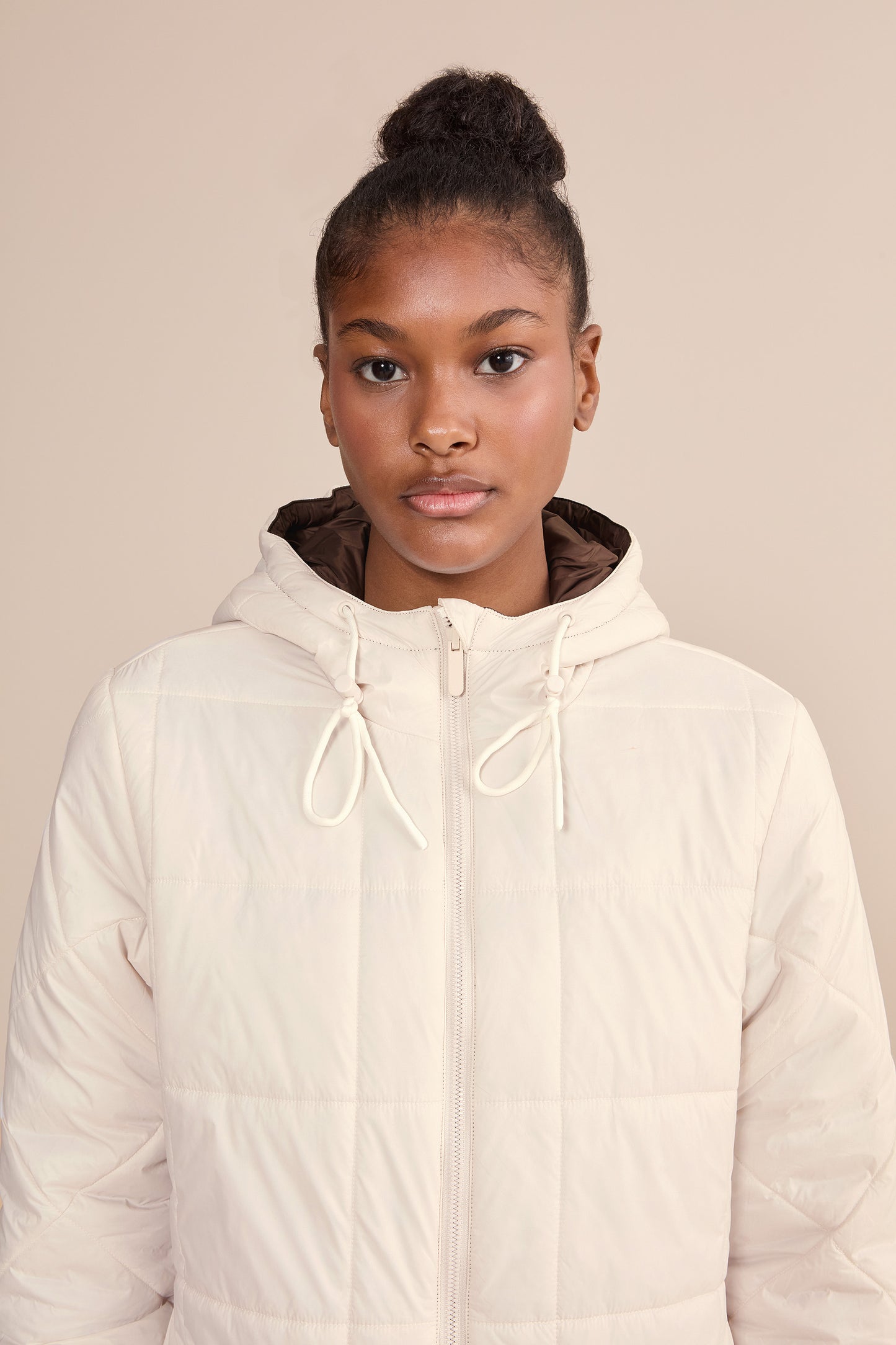 Long Reversible Nylon Jacket