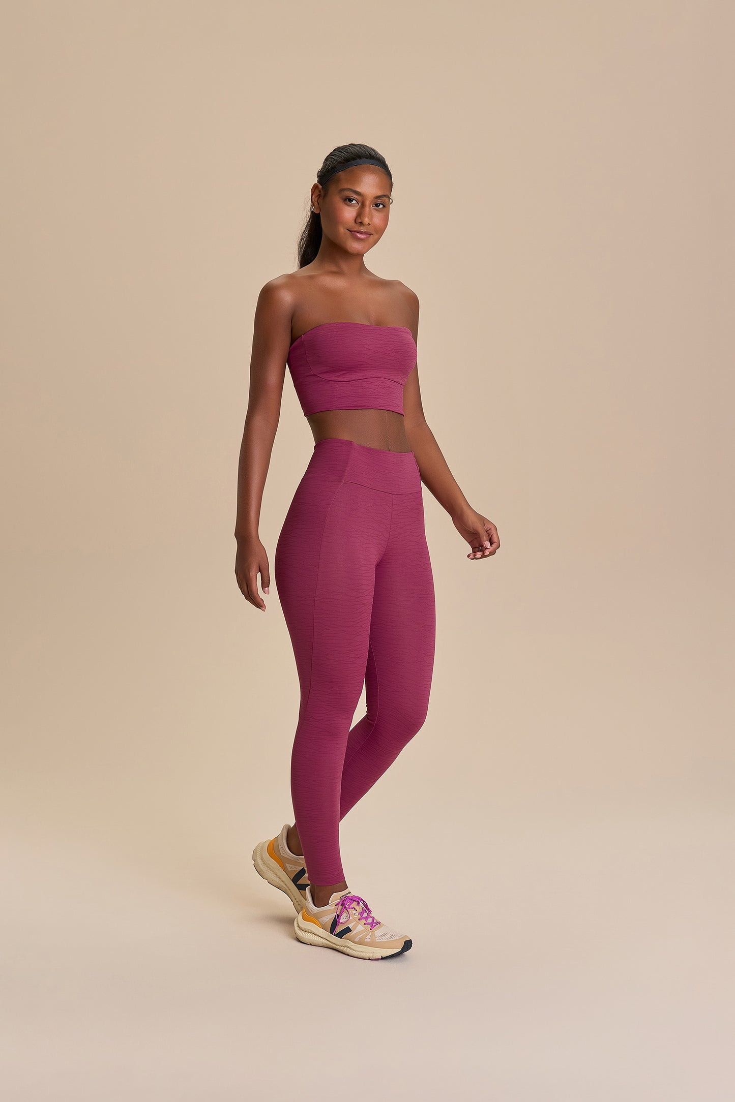 Jacquard Kick Strapless Top
