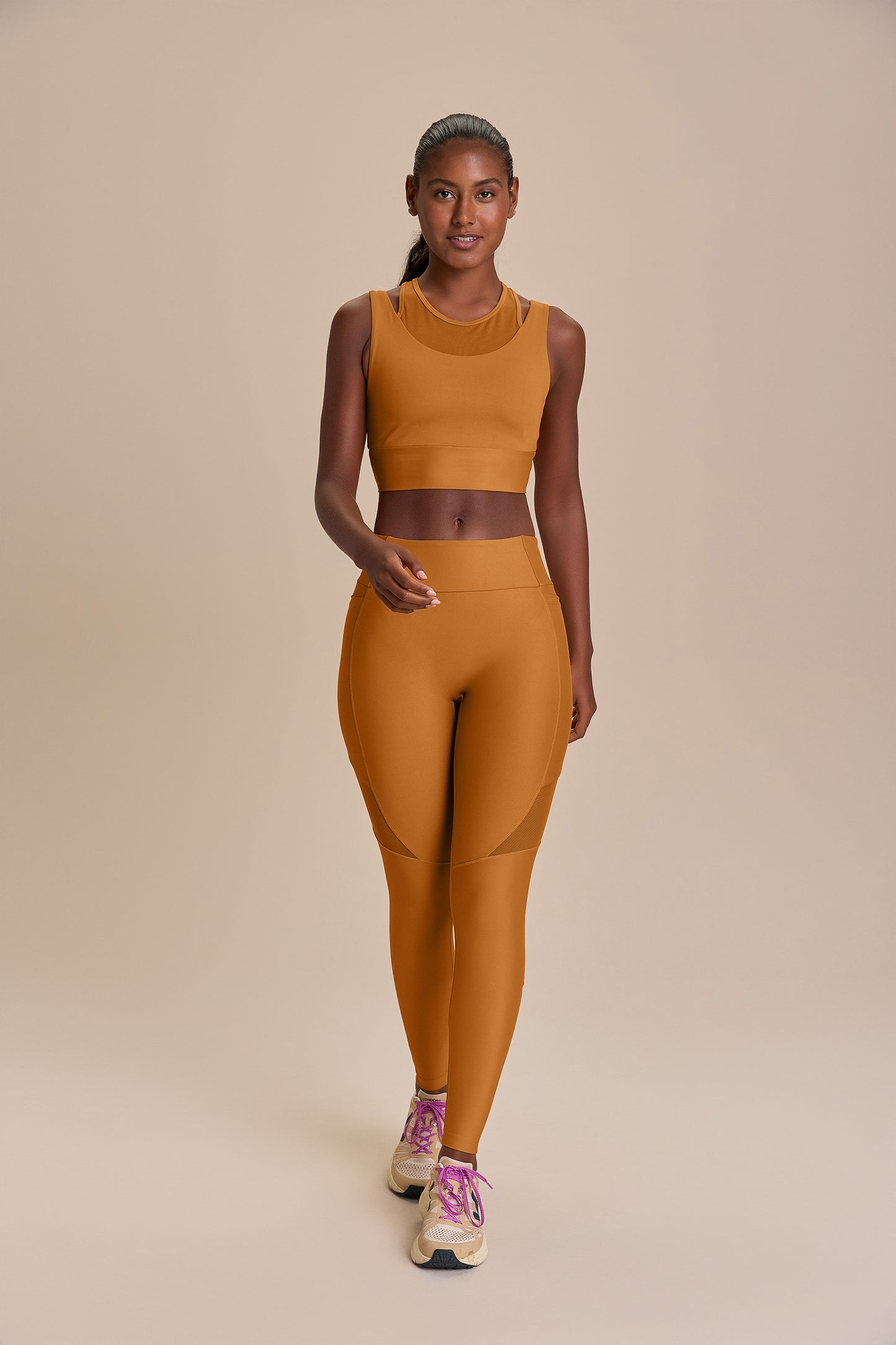 Pocket Upfit Tule Long Leggings