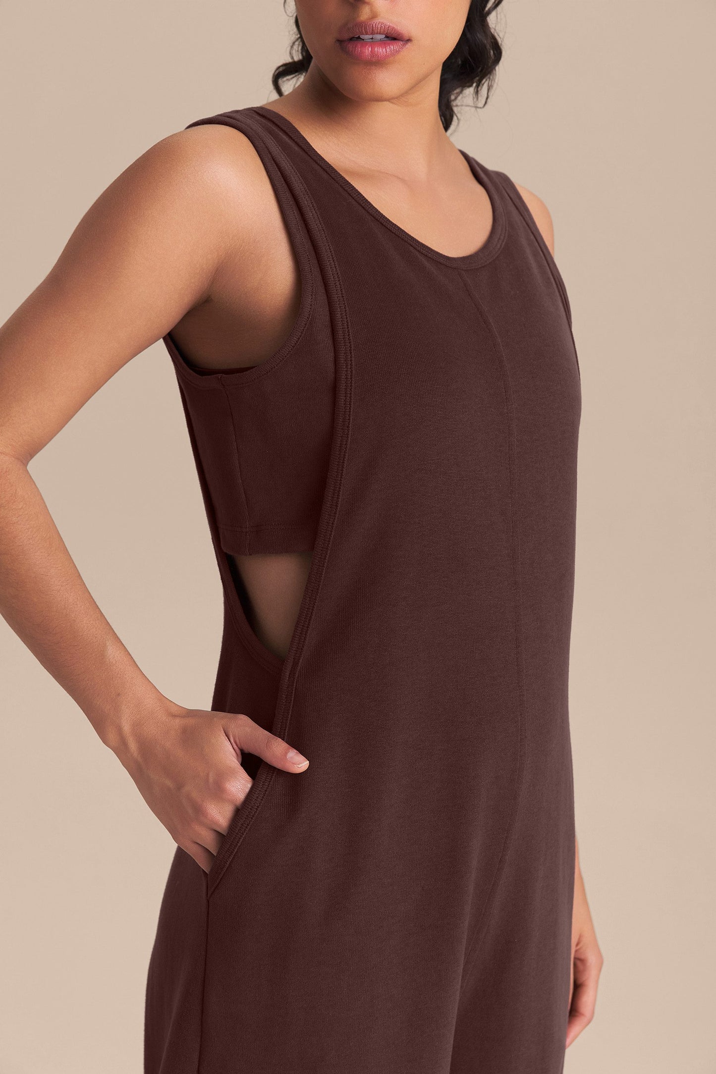 Rino Knit Set Jumpsuit & Bra