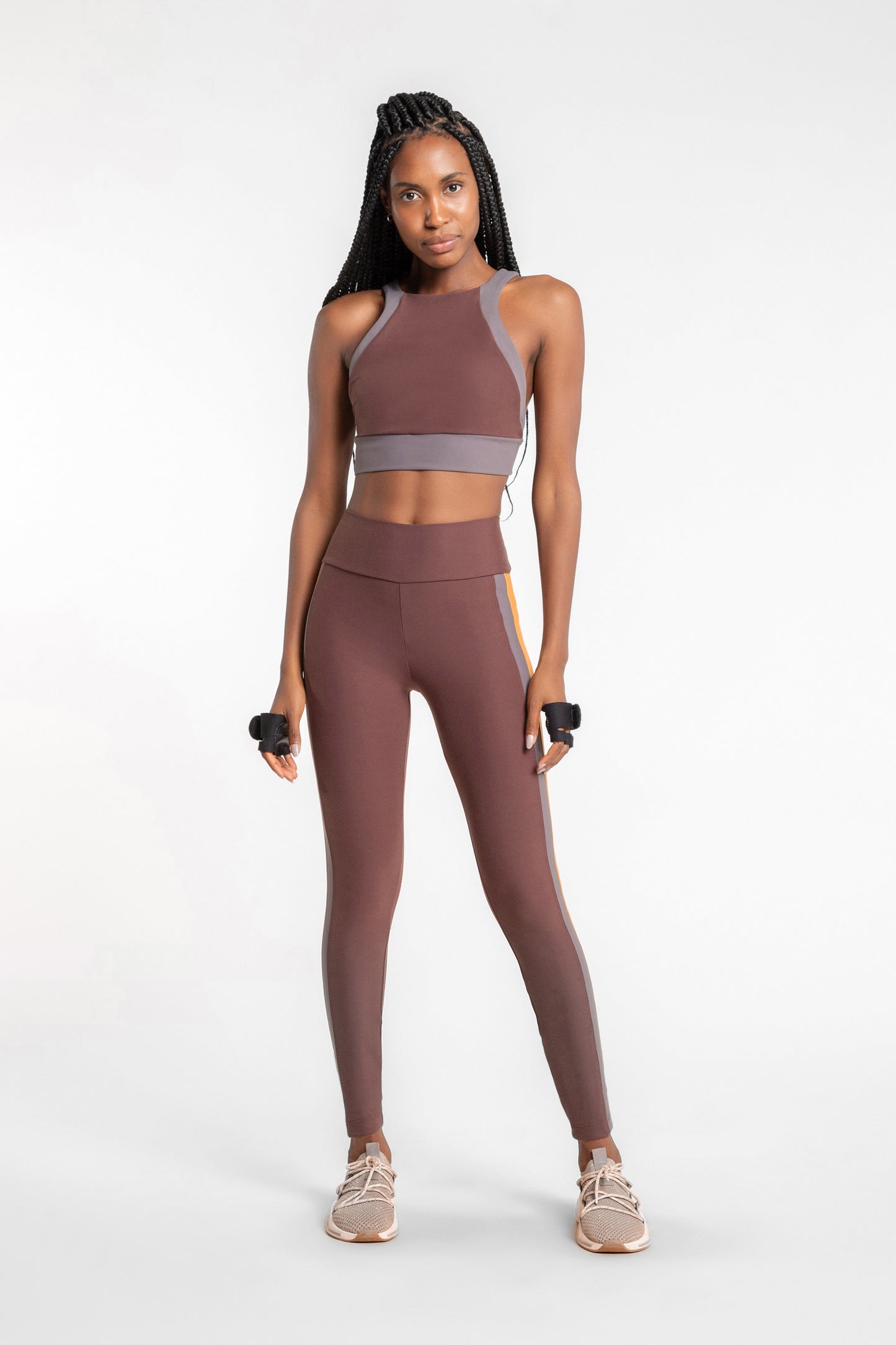 Mix Block Halter Top