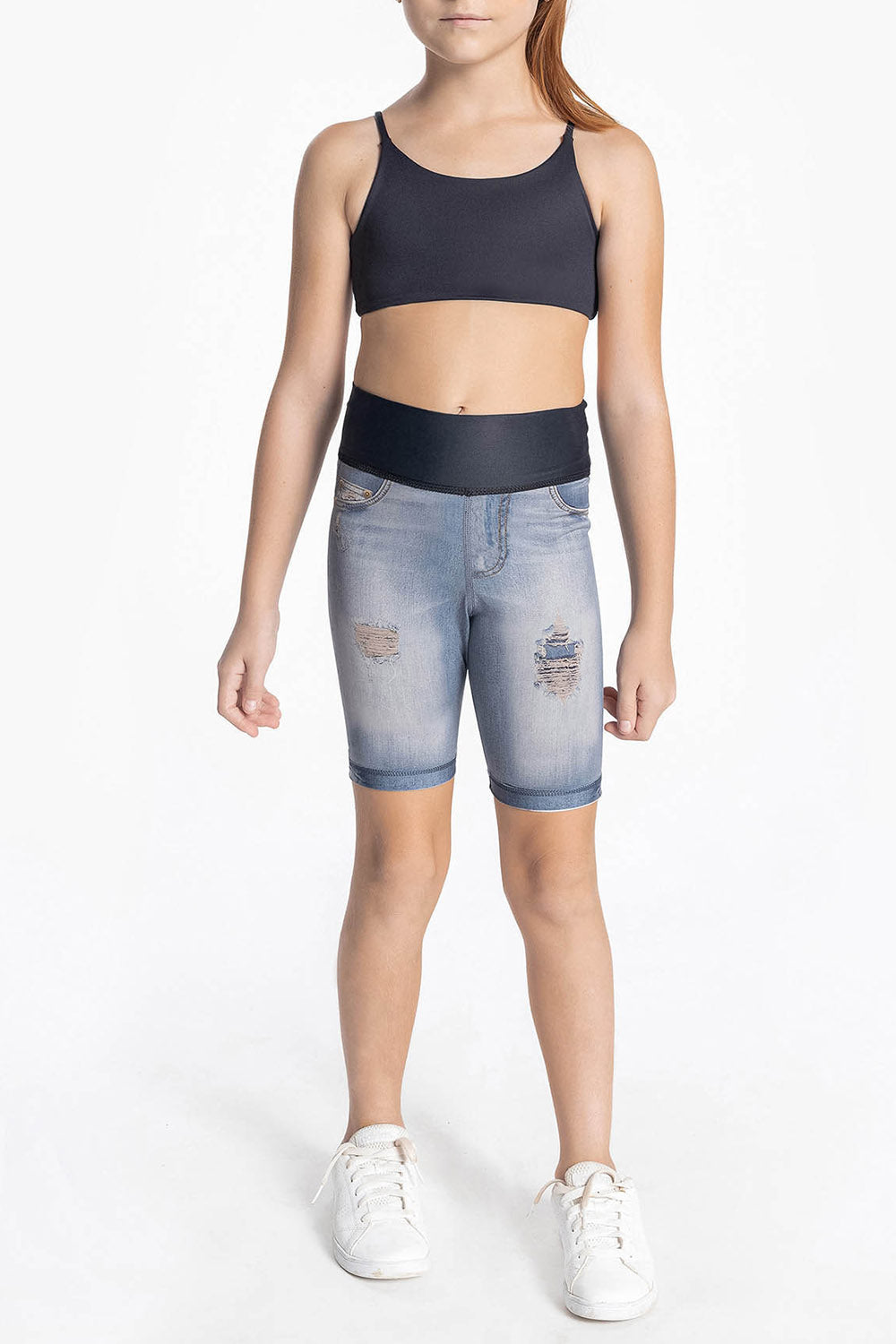 Kids Energy Reversible Denim Bermuda Shorts