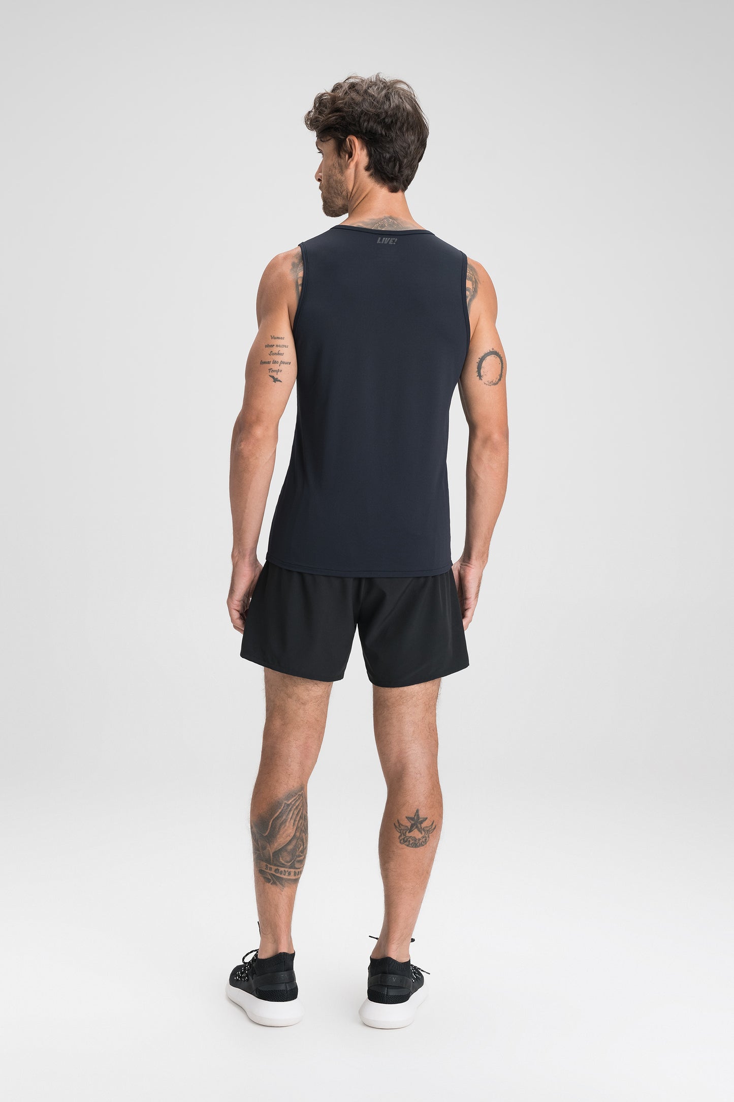 Men Geometric Fit Race Tank