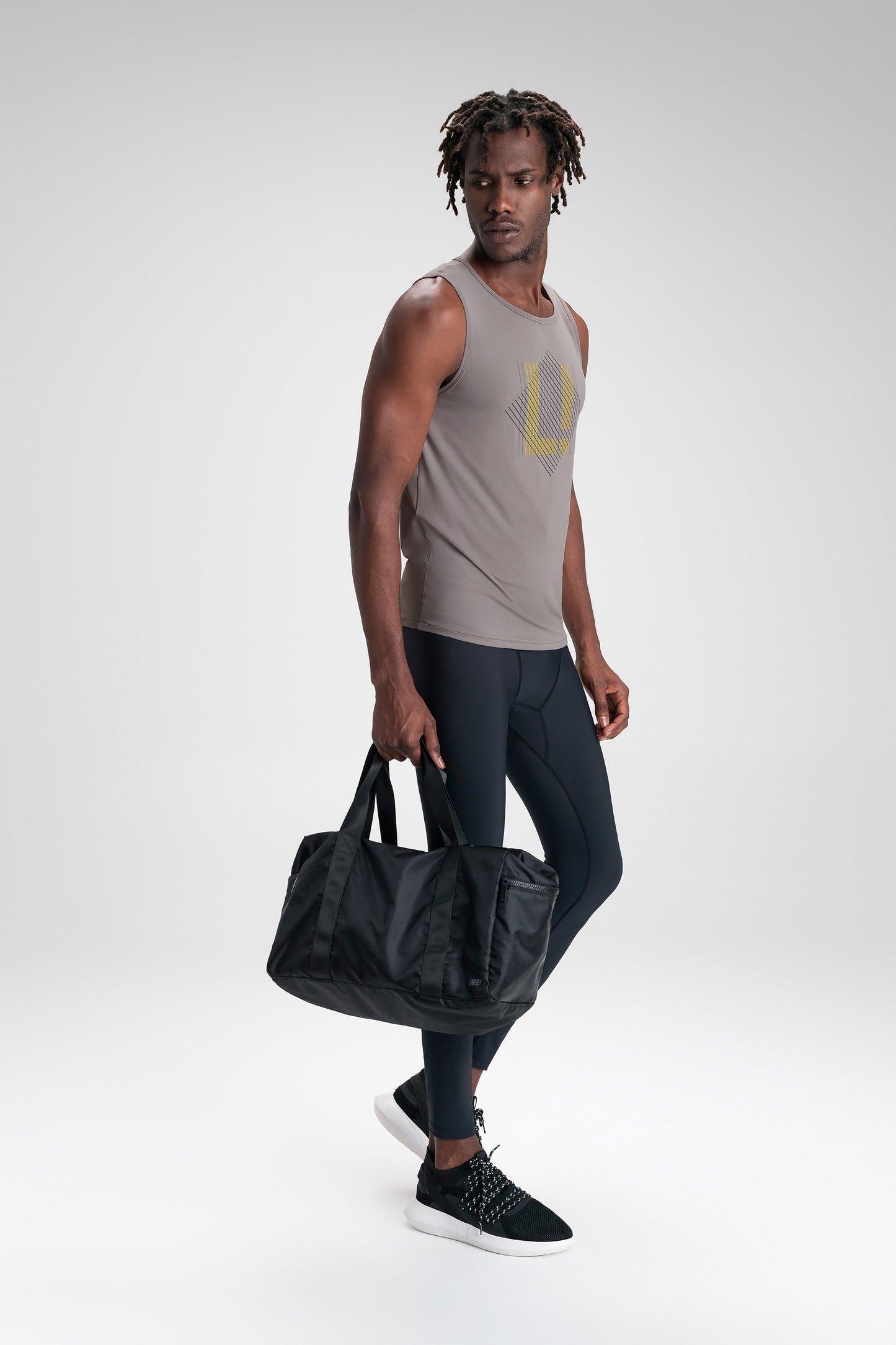 Men Geometric Fit Race Tank