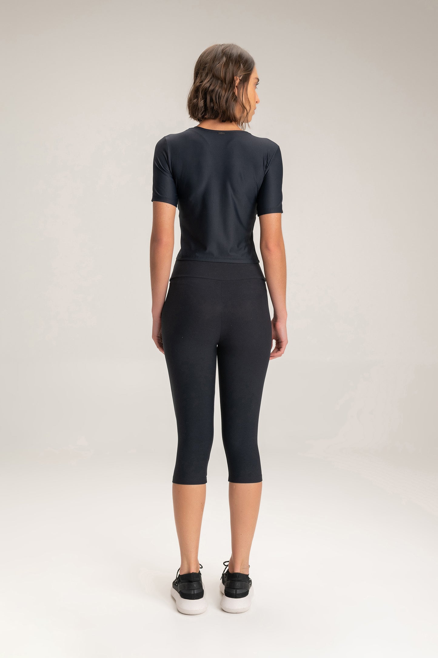 Ribbed Cropped T-Shirt