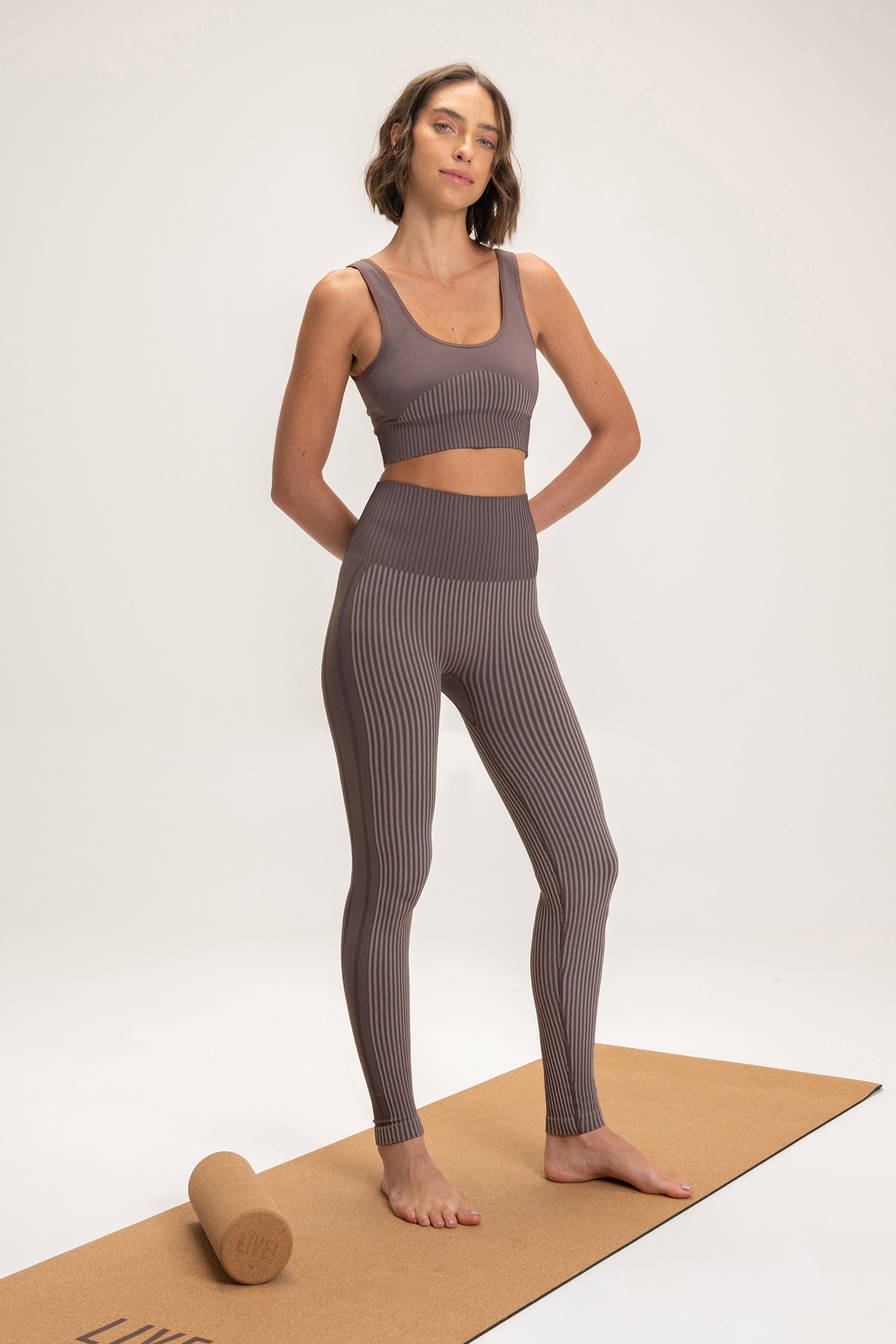 Rib Seamless Sports Bra