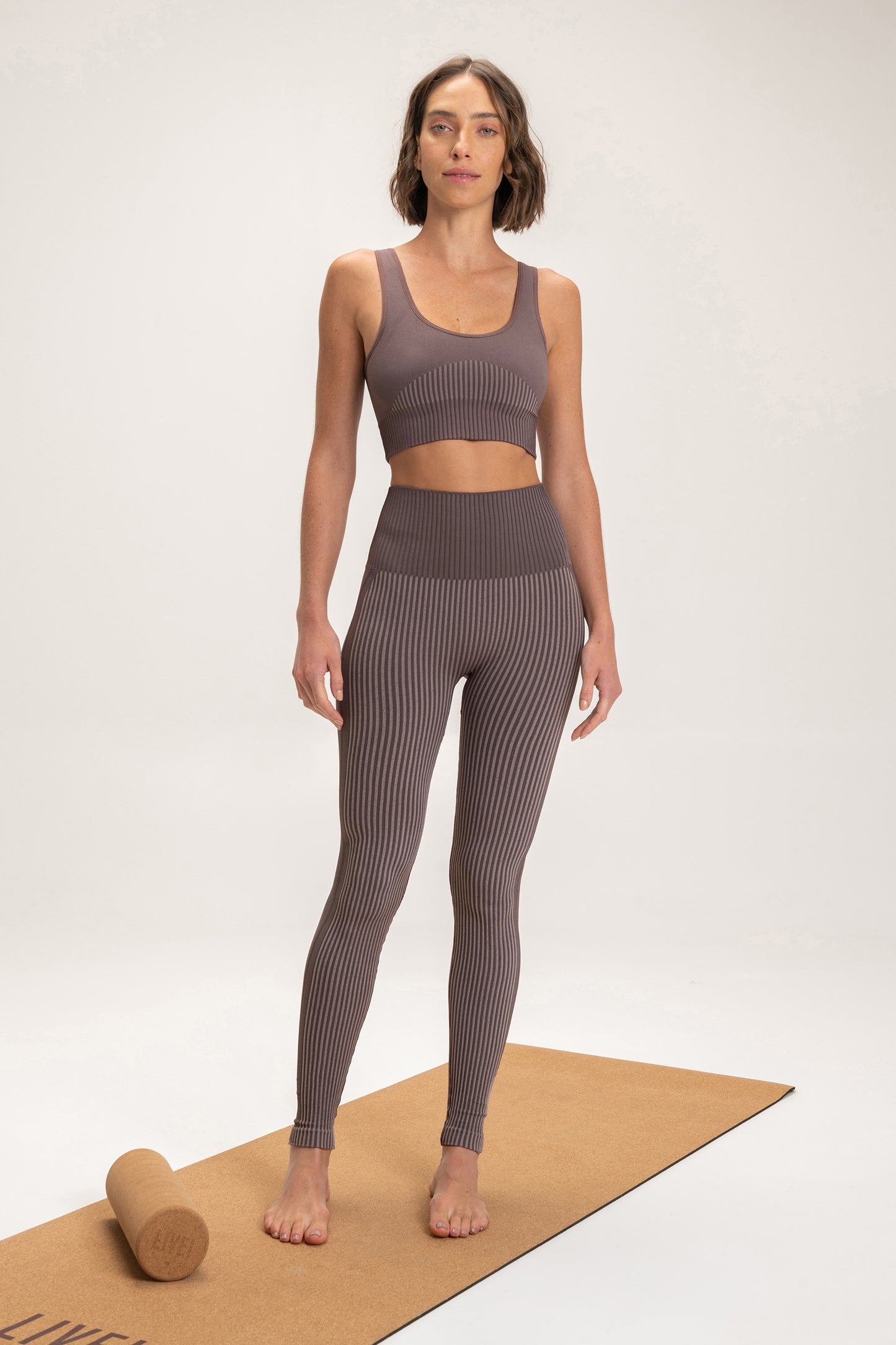 Rib Seamless Sports Bra