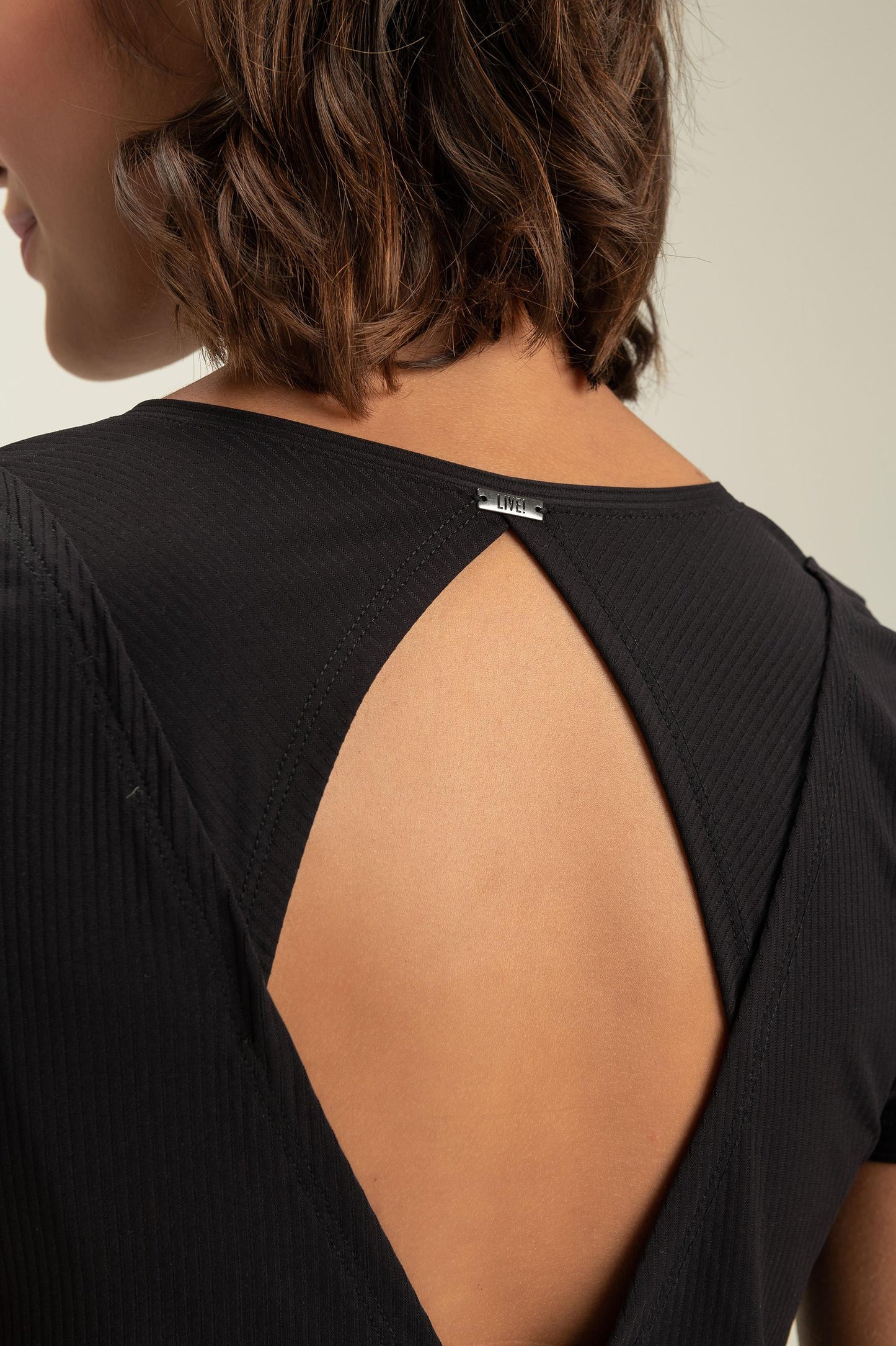 Ribbed Cut Crop Top