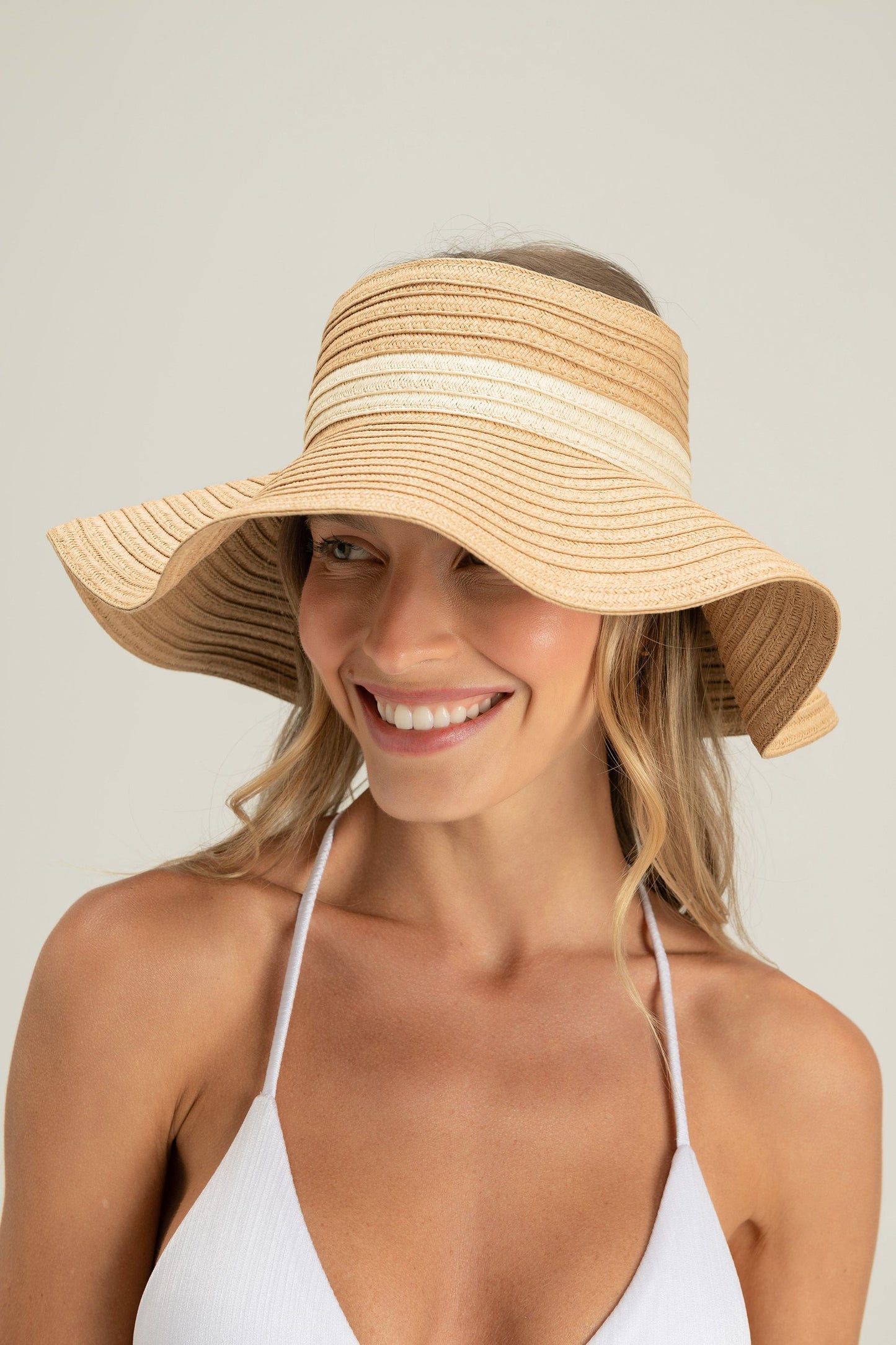 Tropical Straw Roll Hat
