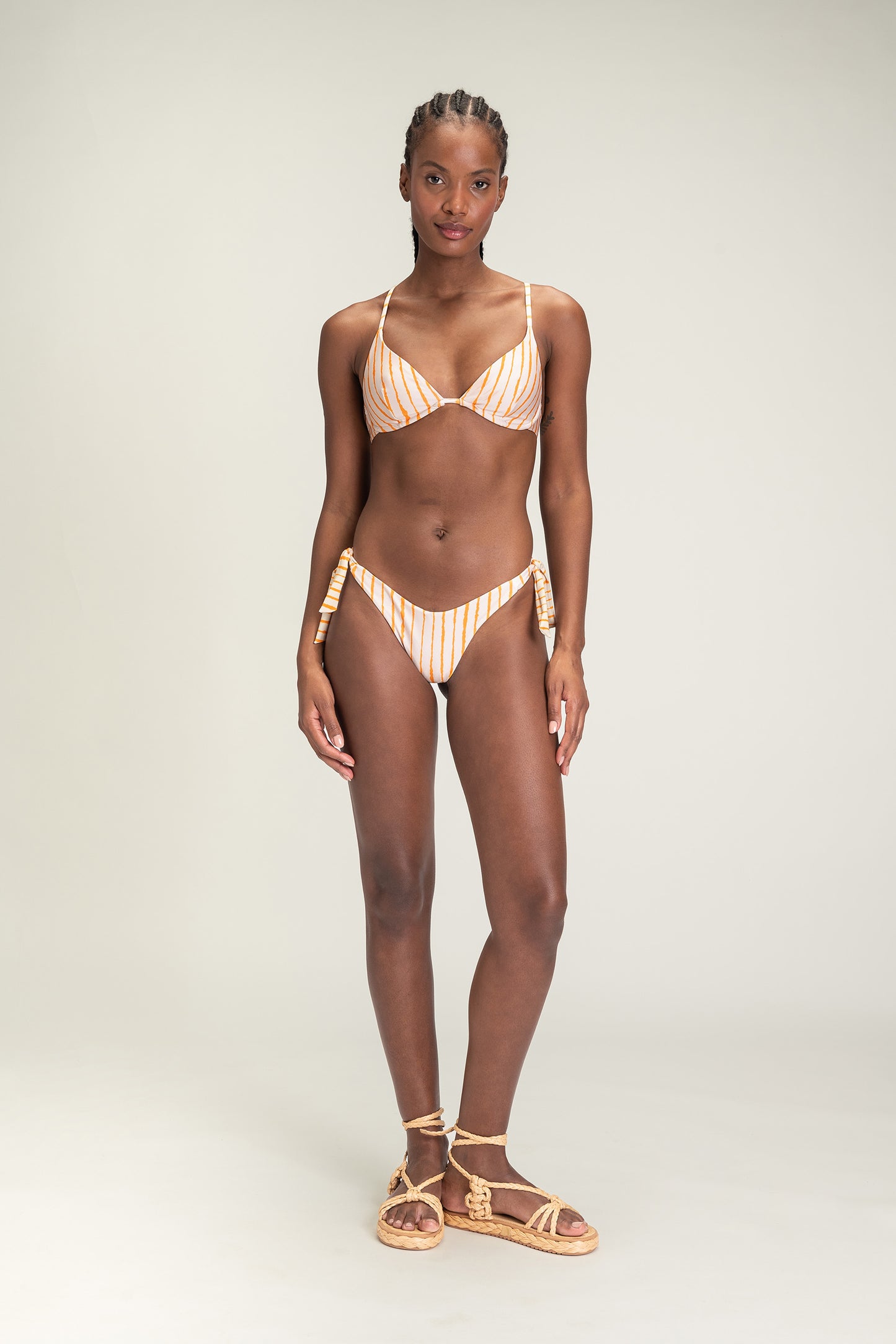 Cross Spring Triangle Bikini Top