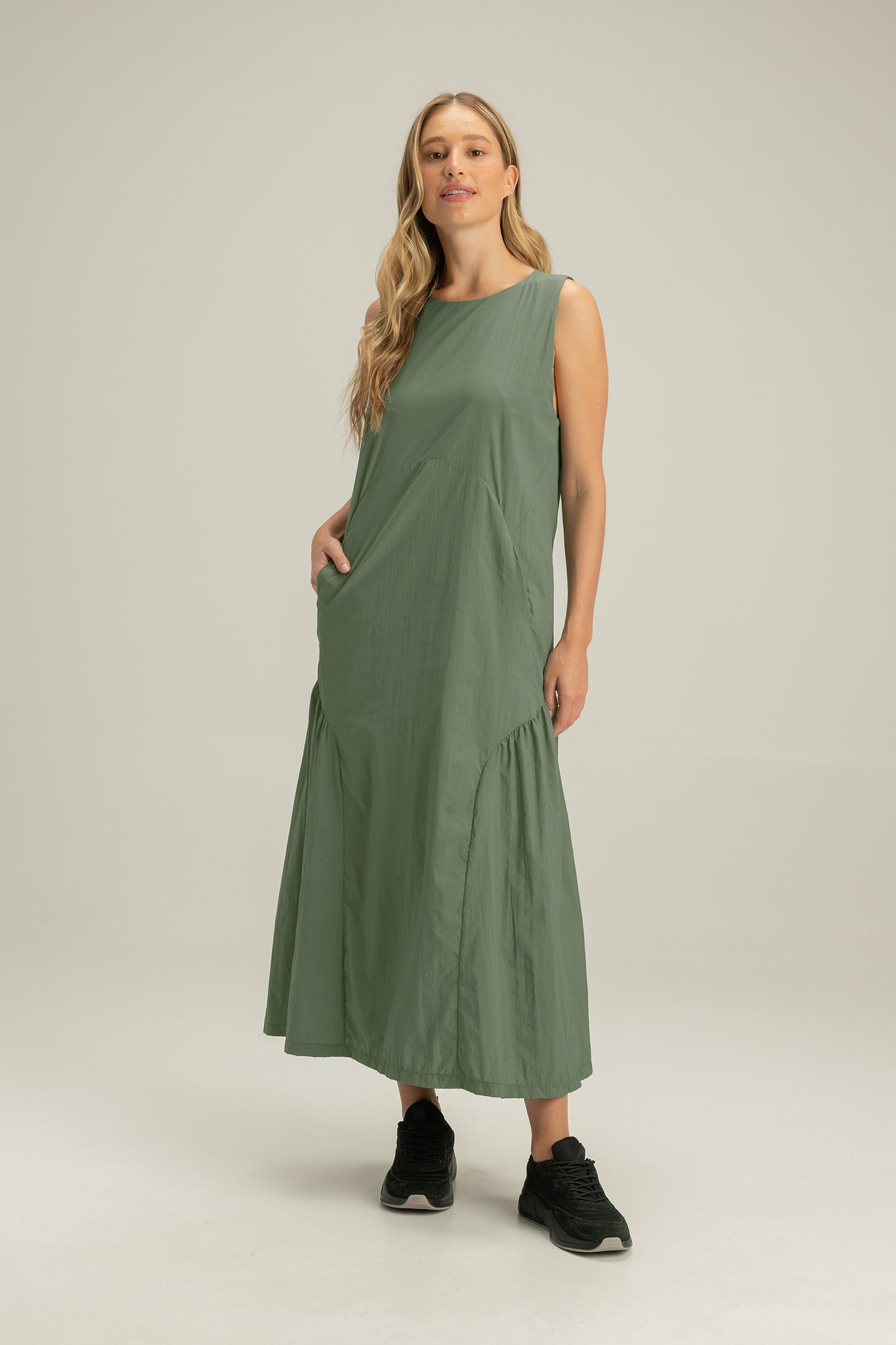 Nylon Midi Dress