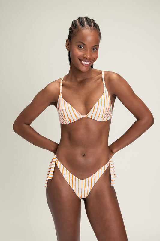 Cross Spring Triangle Bikini Top