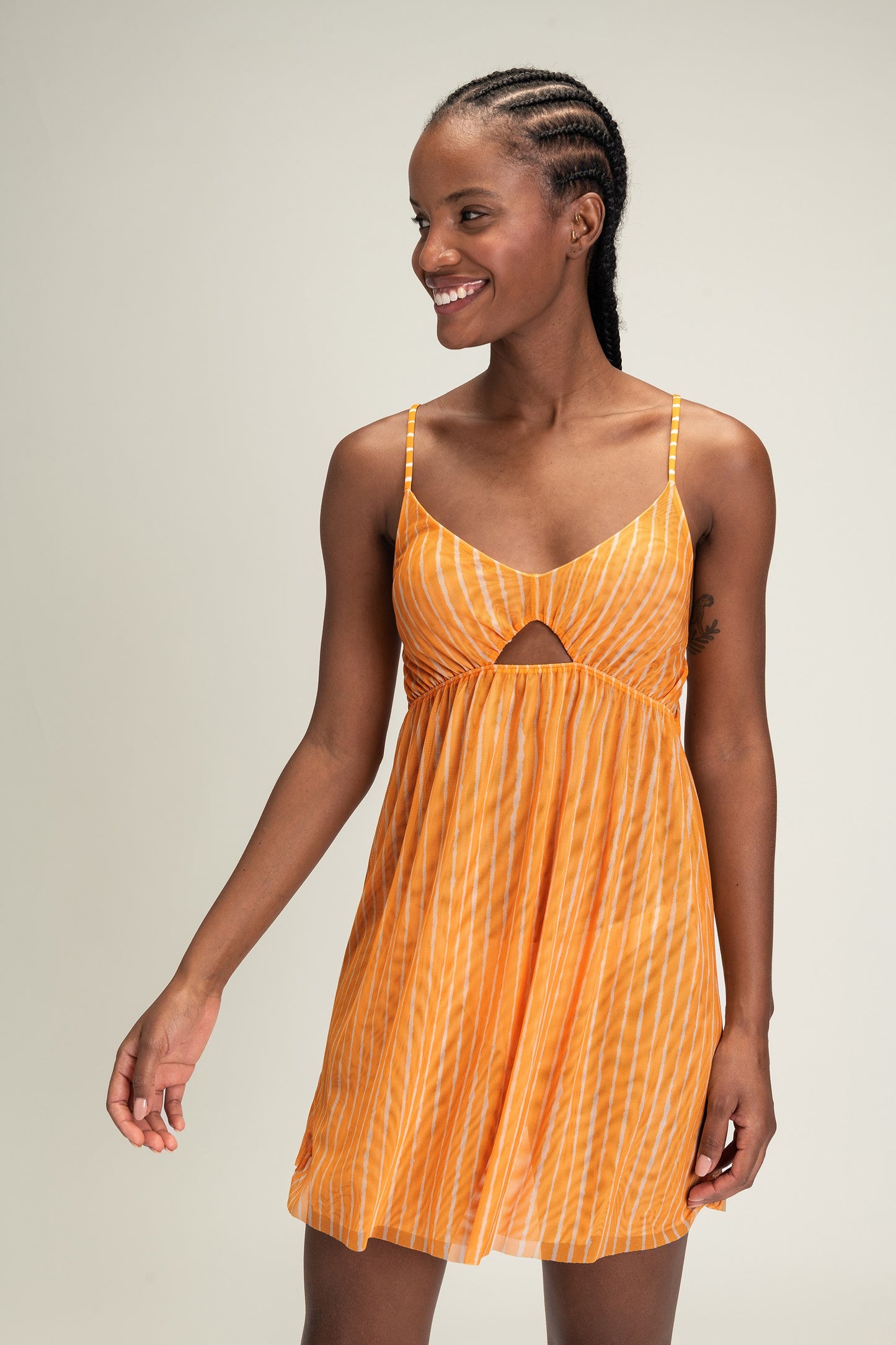 Back Crisscross Mini Dress