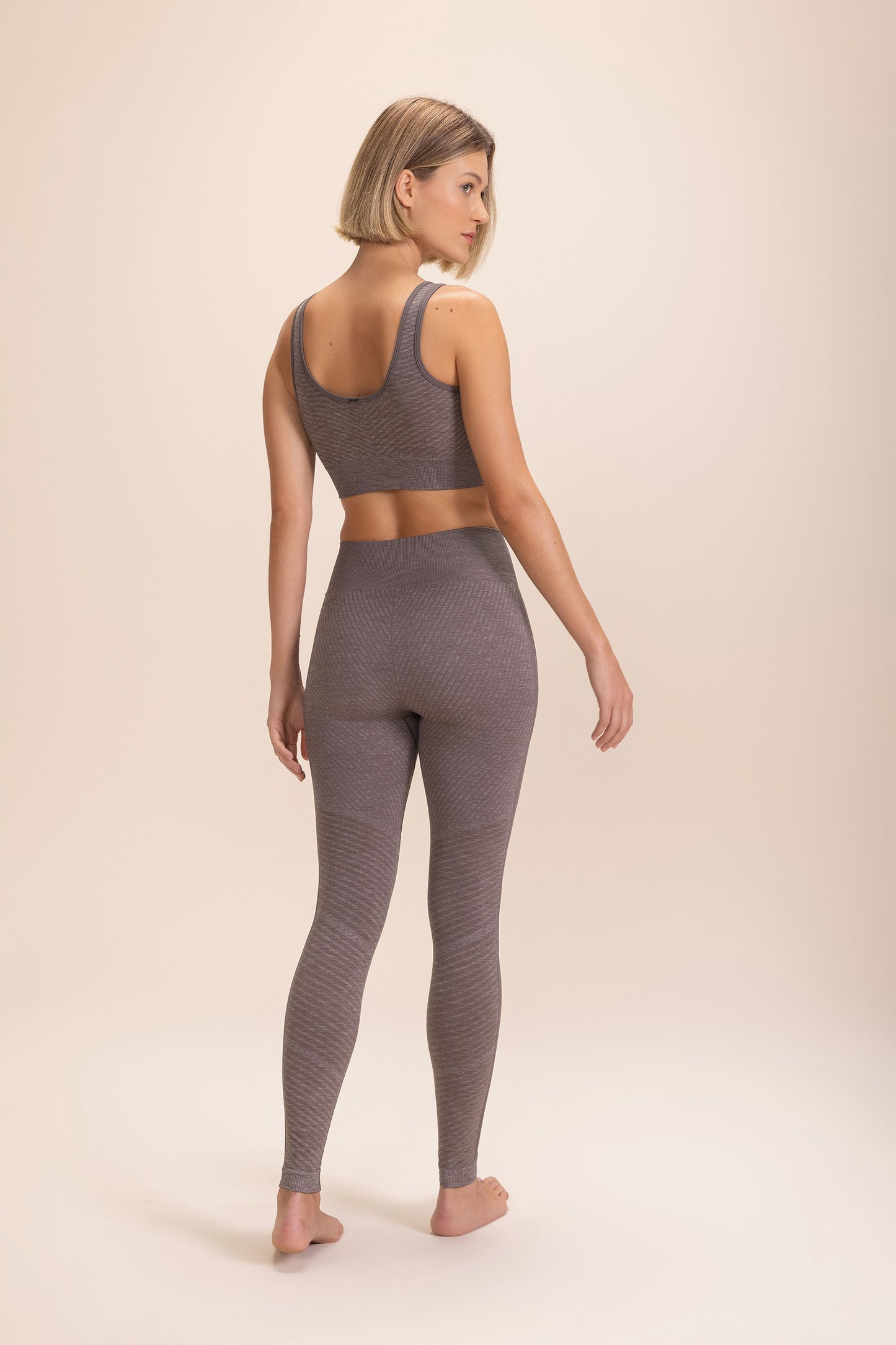 Stripe Seamless Sports Bra