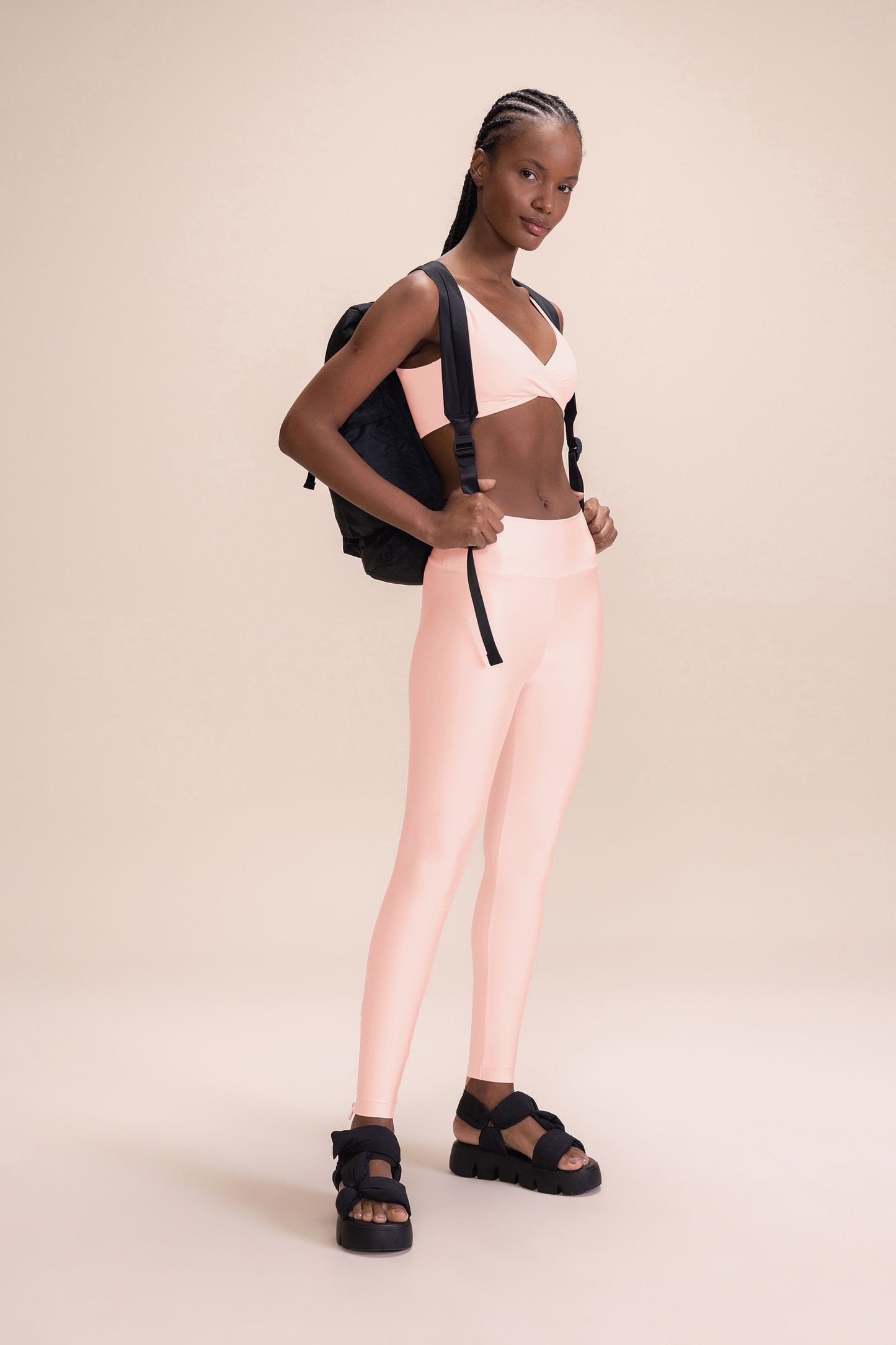 Zip Shine Leggings