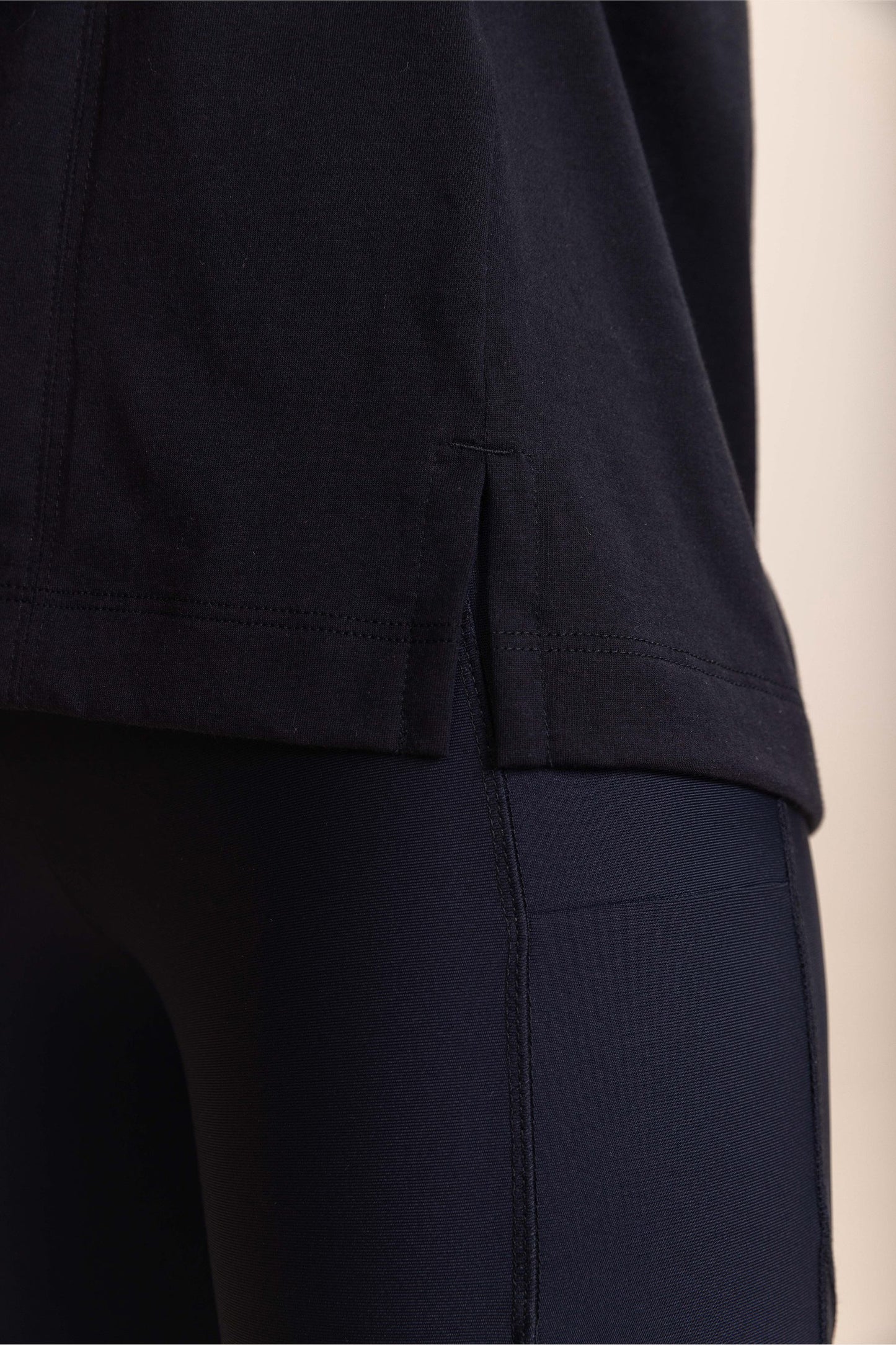 Pima Cotton Half-Knit T-Shirt