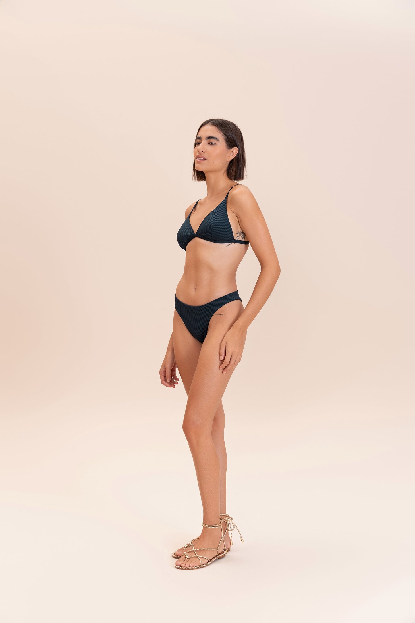 Gloss Triangle Bikini Top