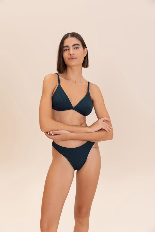 Gloss Triangle Bikini Top