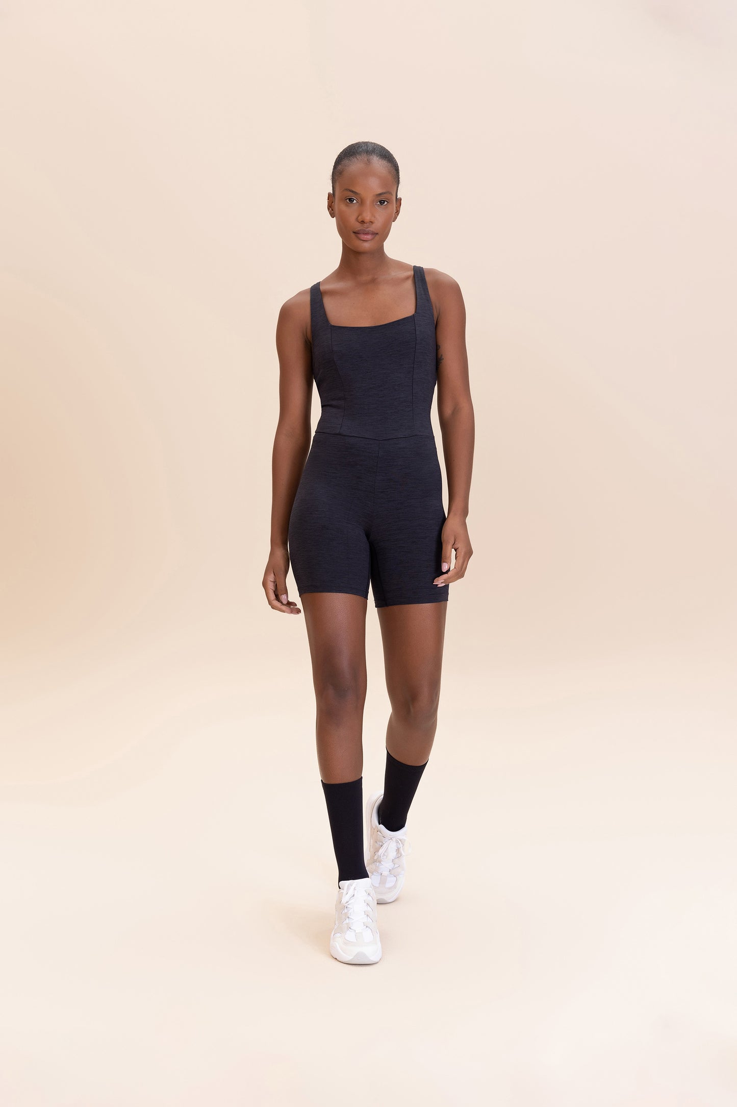 Cross MeIange Long Jumpsuit