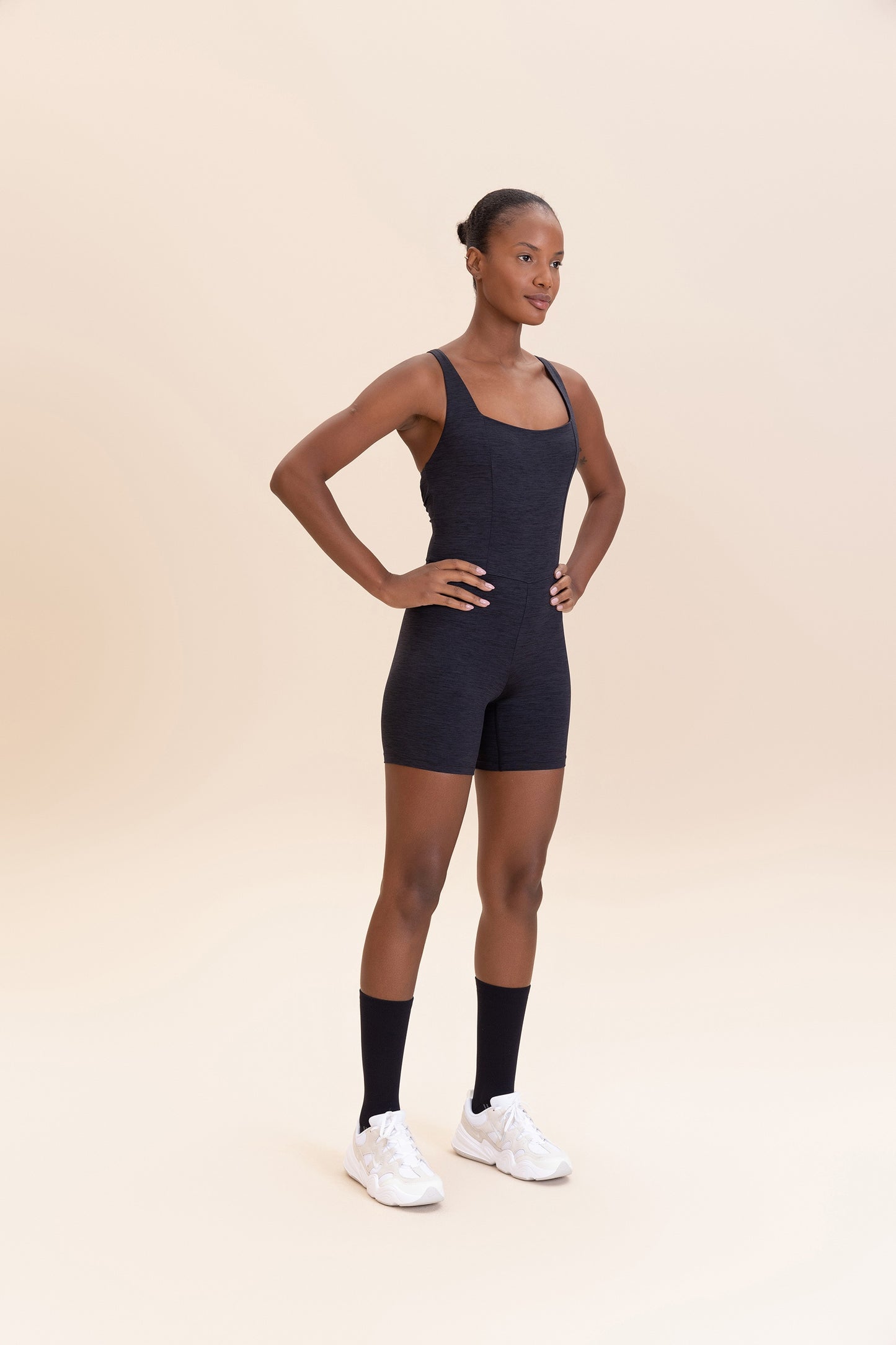 Cross MeIange Long Jumpsuit