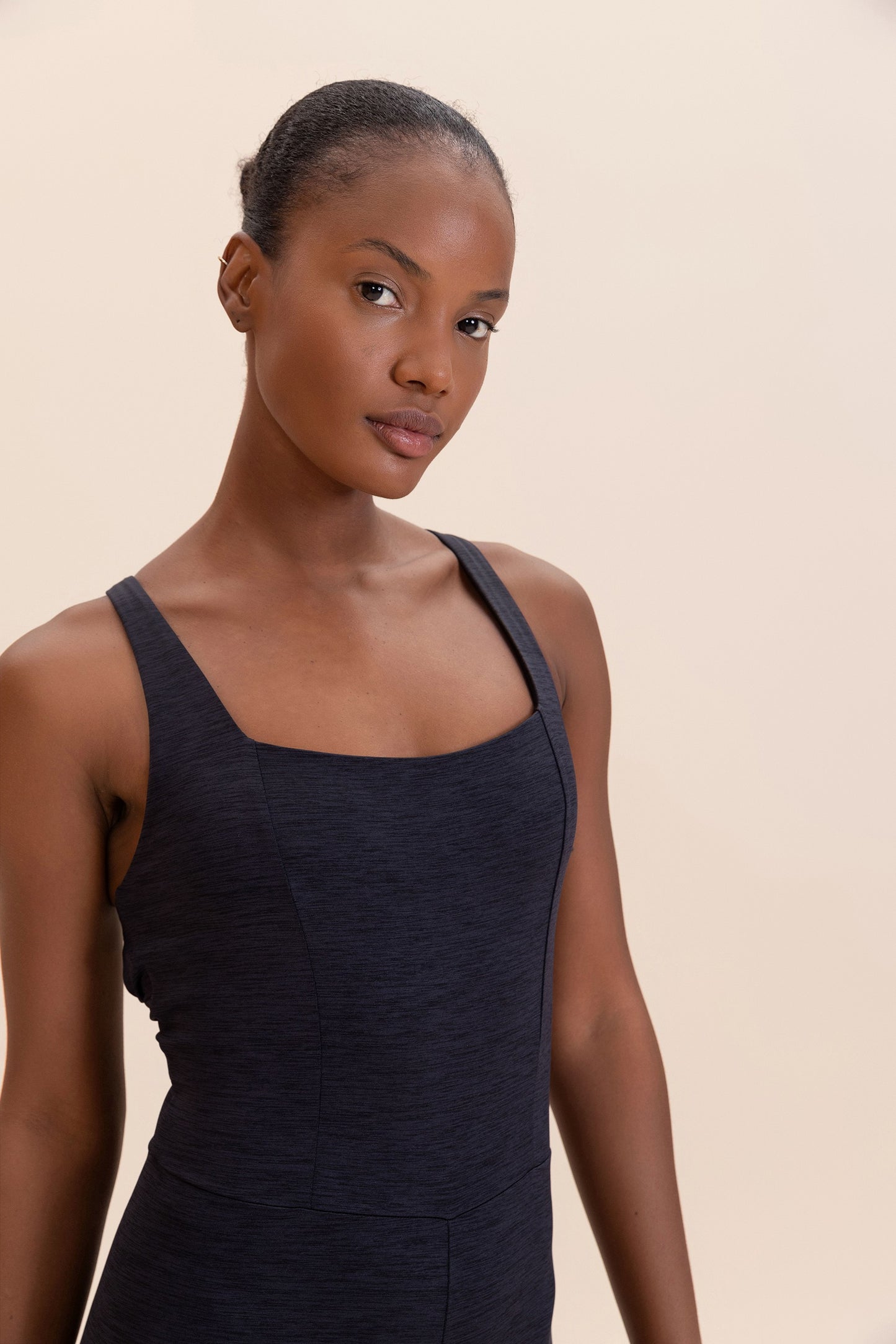 Cross MeIange Long Jumpsuit
