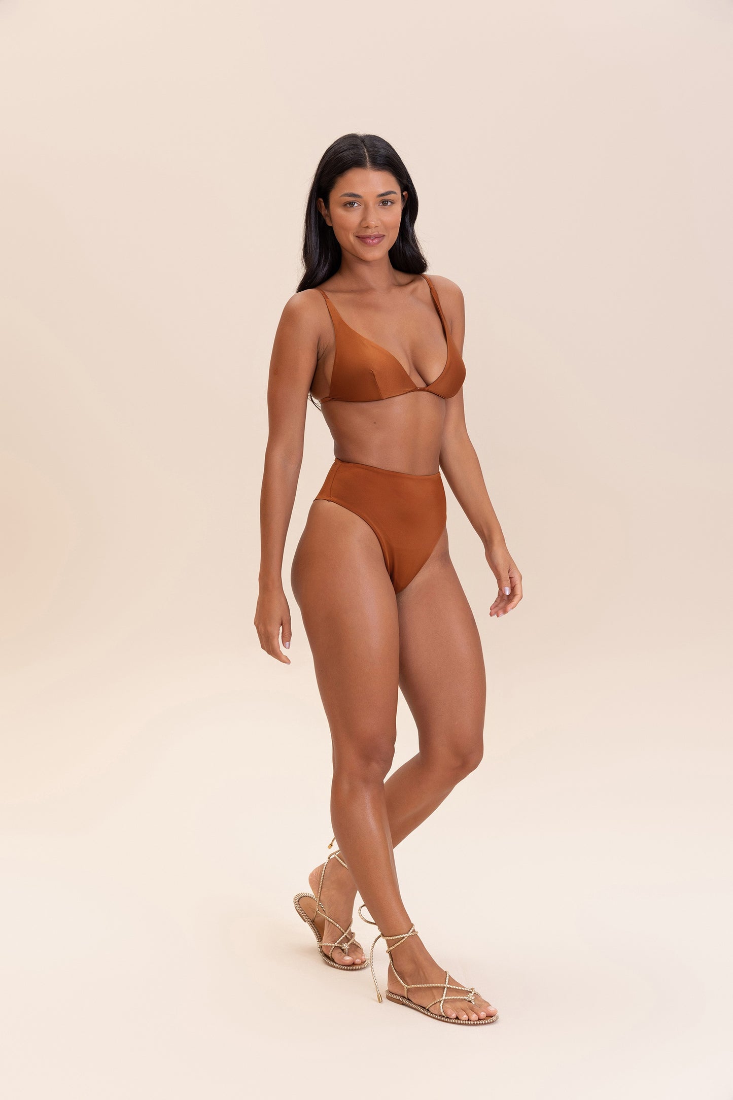 Shine Triangle Bikini Top
