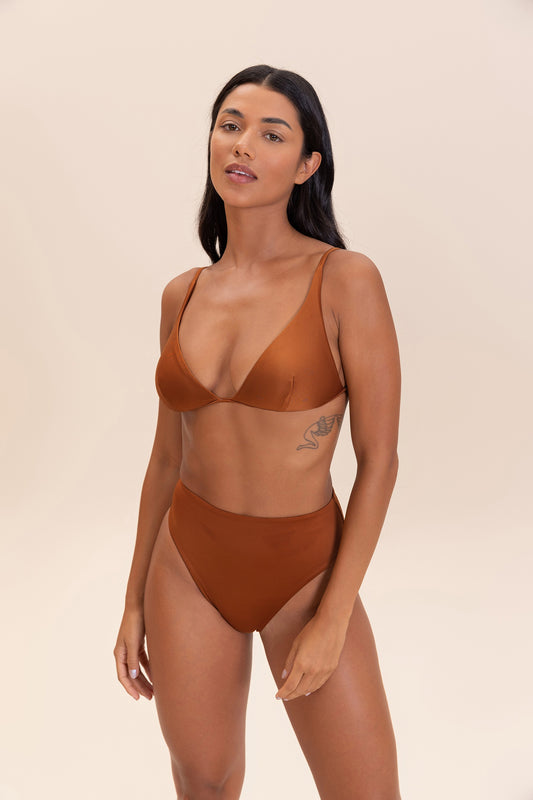 Shine Triangle Bikini Top