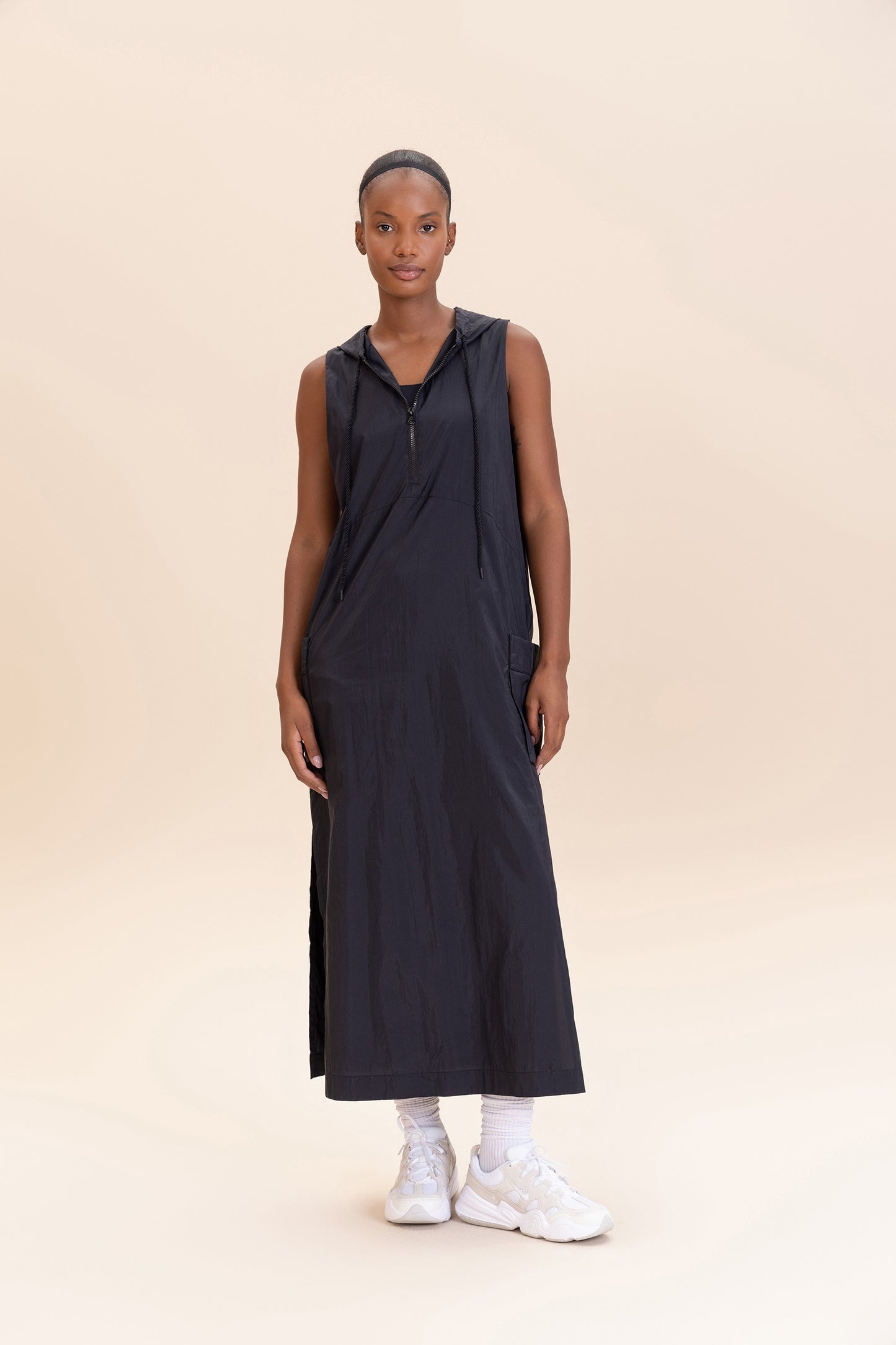 Nylon Net Midi Dress