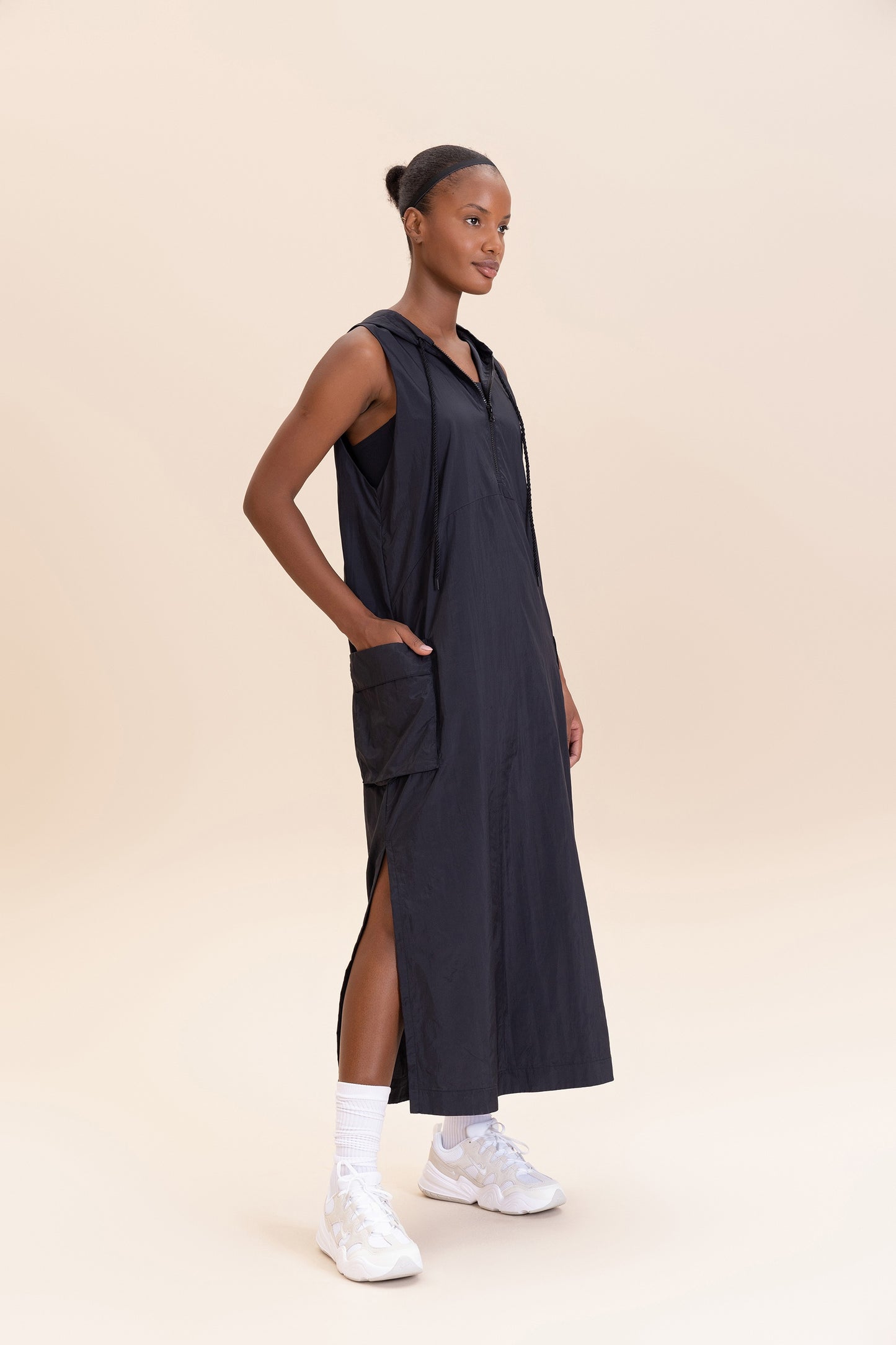 Nylon Net Midi Dress