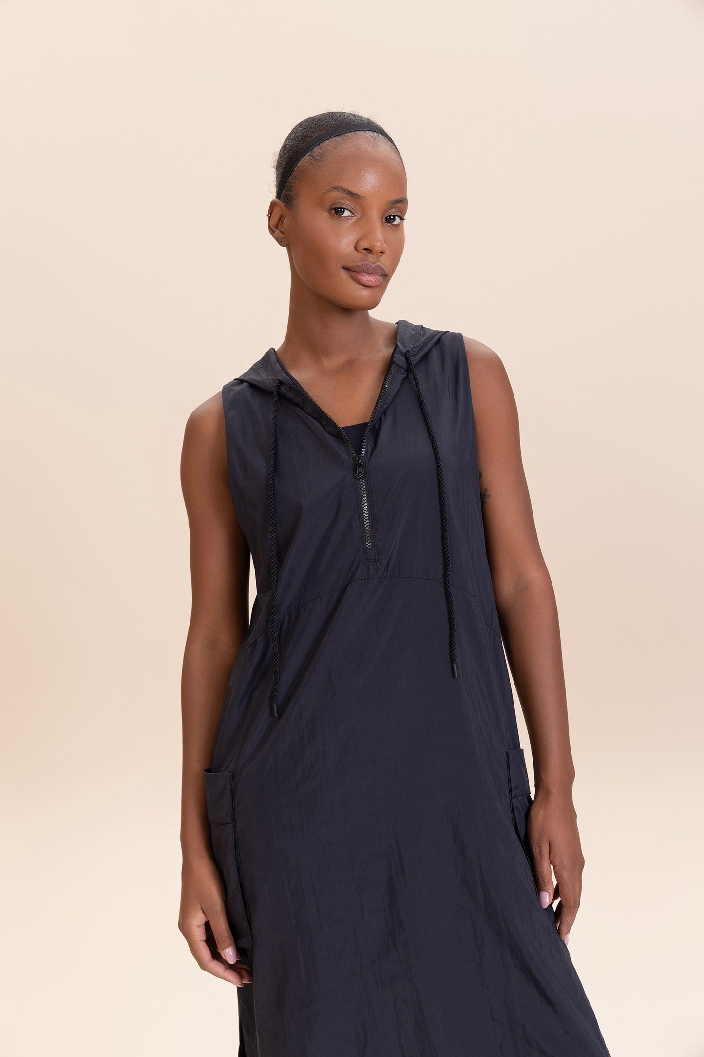 Nylon Net Midi Dress