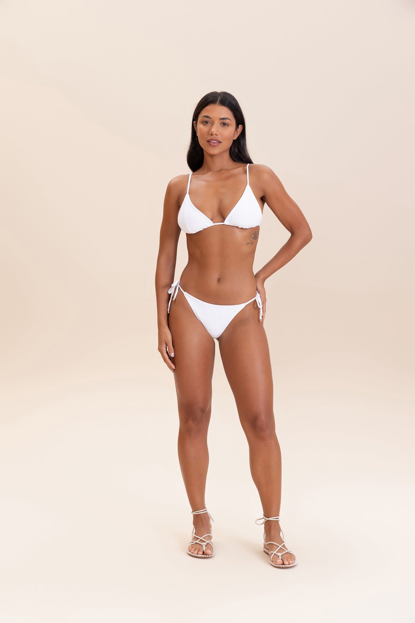 Curl Tie-Side Bikini Bottom