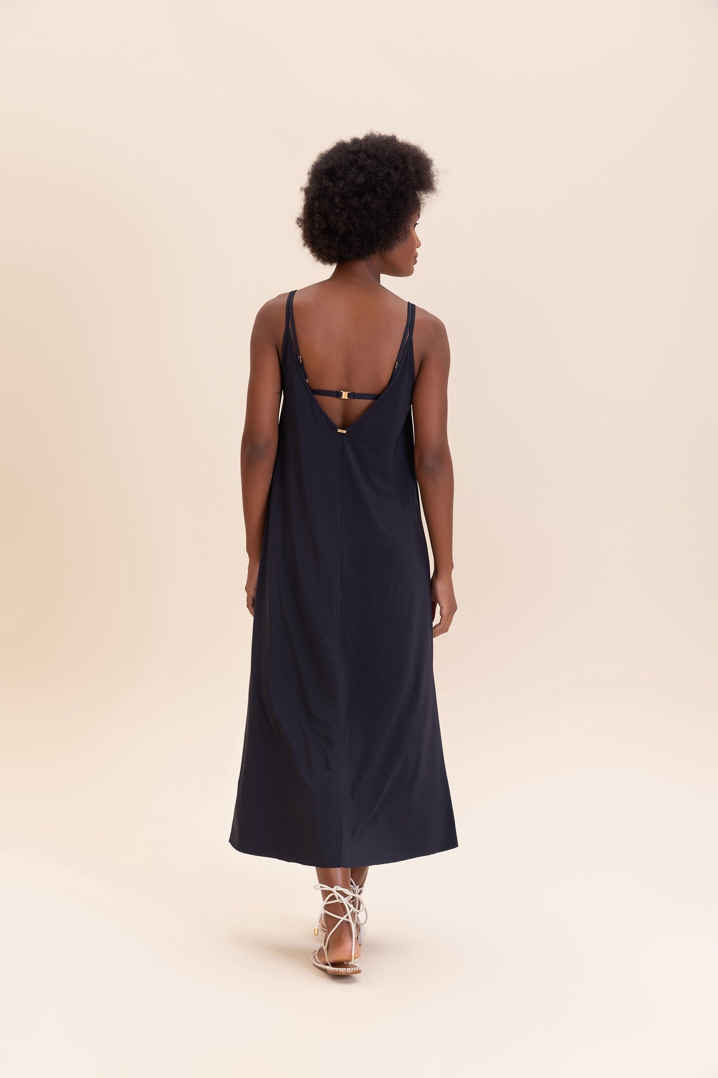 V Long Wide Dress