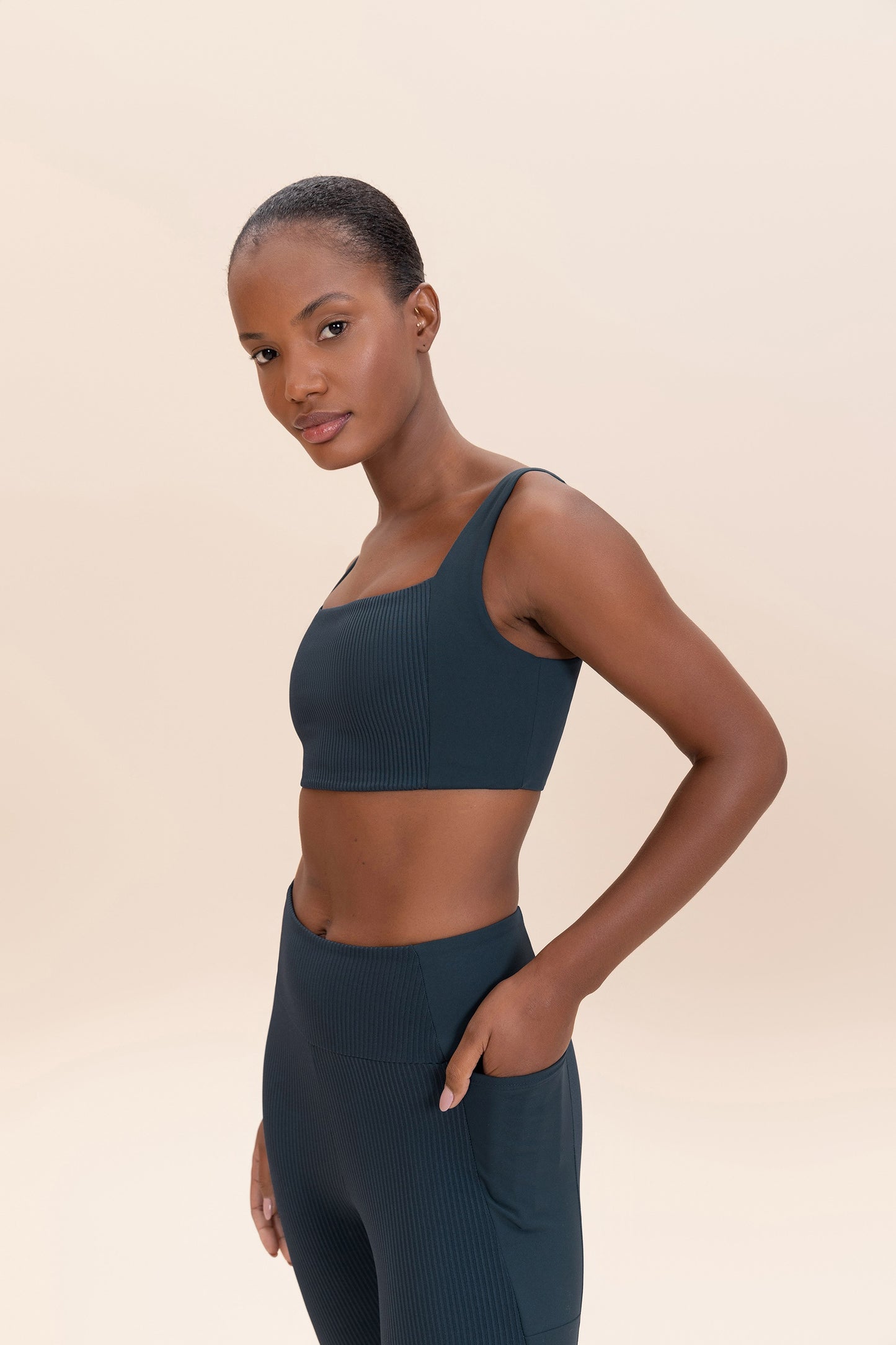 Rib Gloss Sports Bra