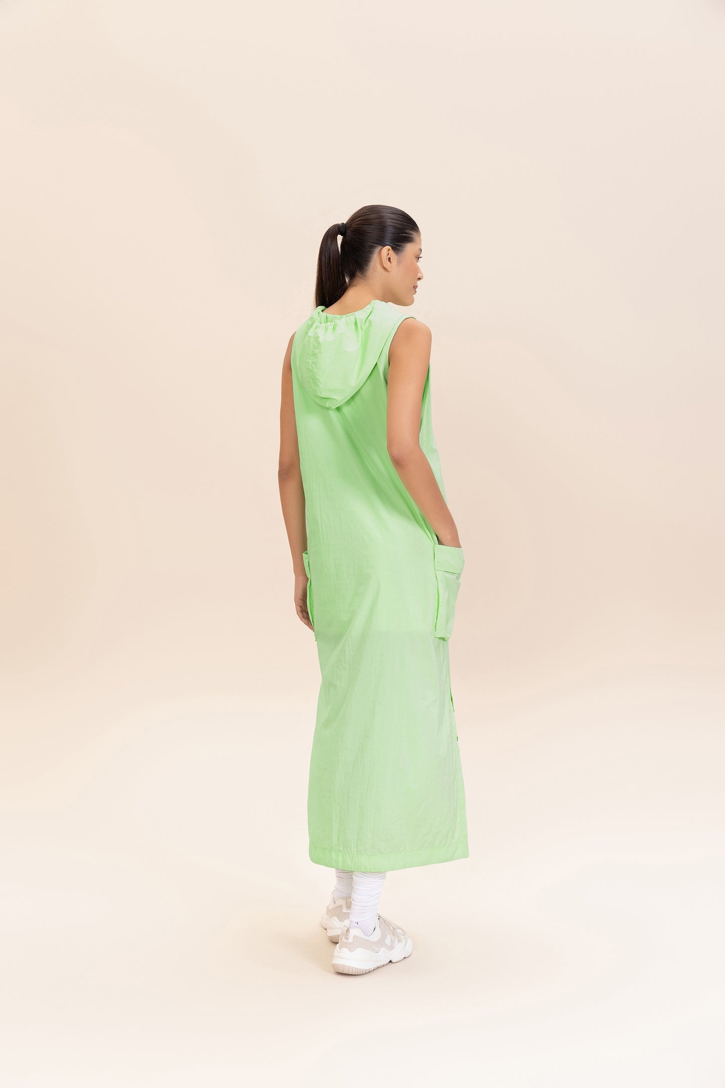 Nylon Net Midi Dress