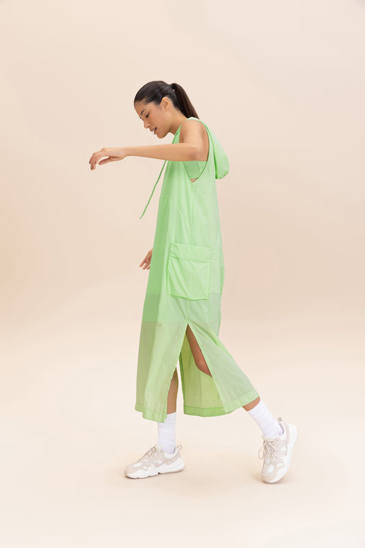 Nylon Net Midi Dress