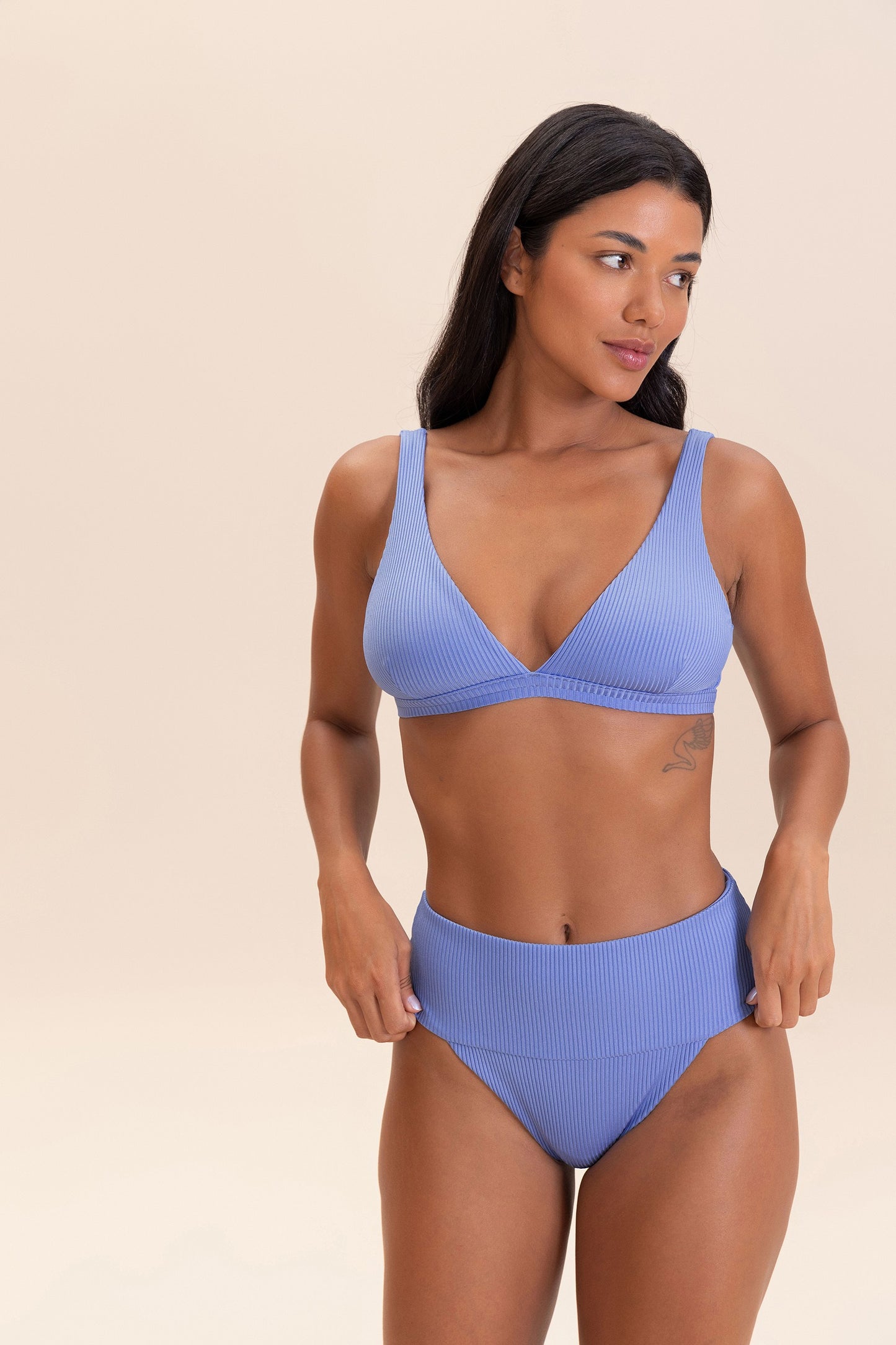 Gloss Rib Bikini Bottom