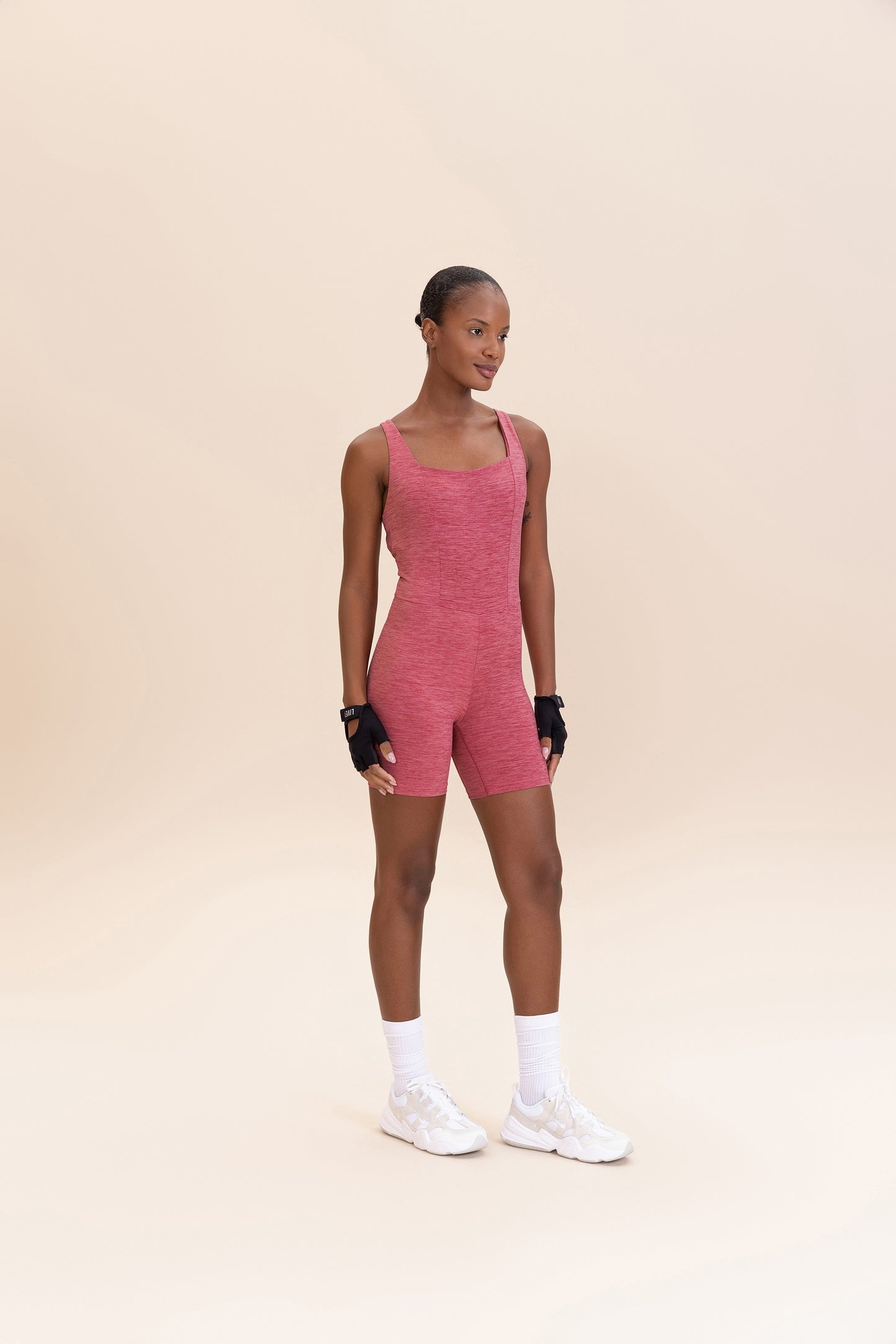 Cross MeIange Long Jumpsuit