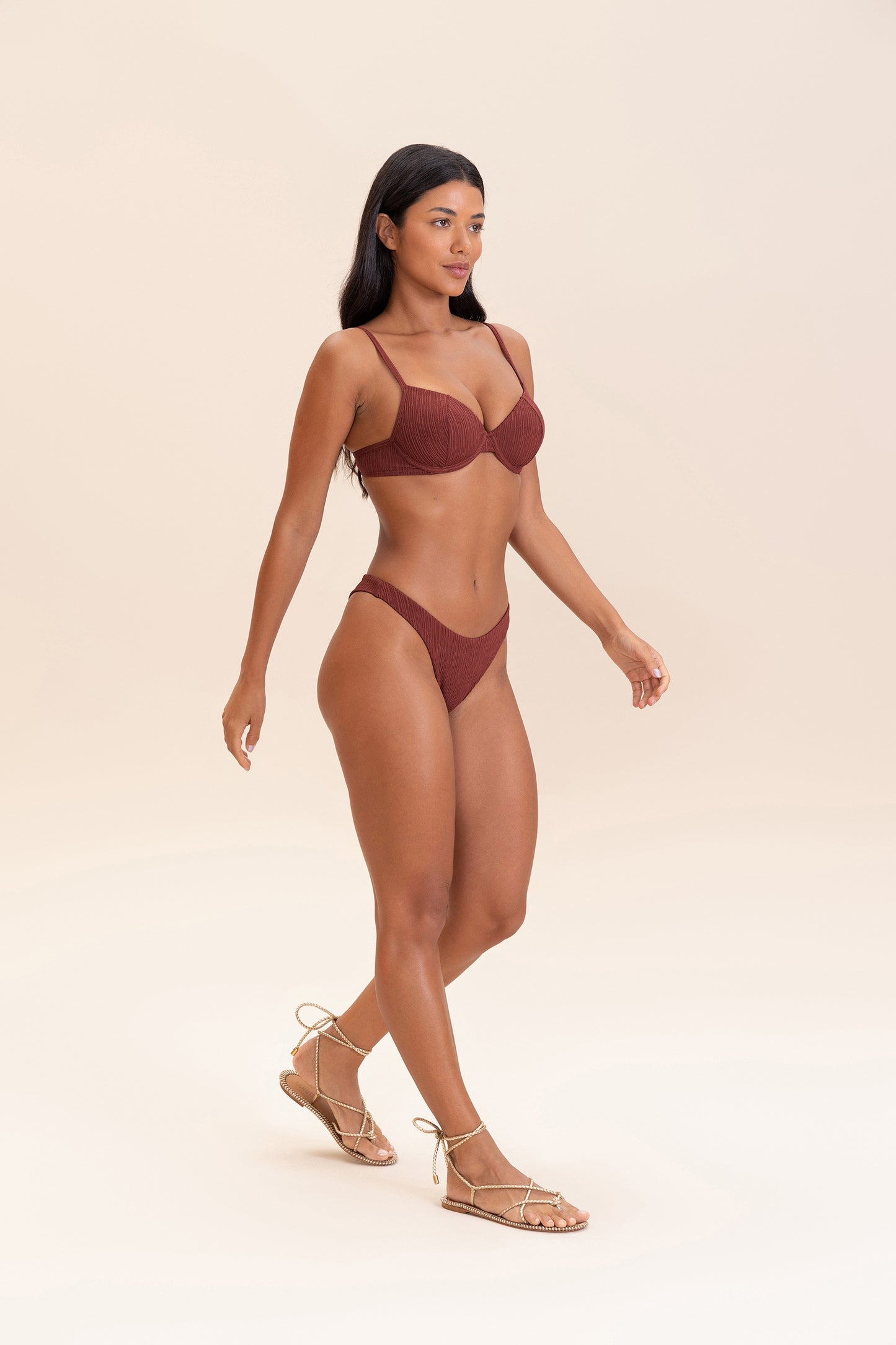 Curl Half-Cup Bikini Top