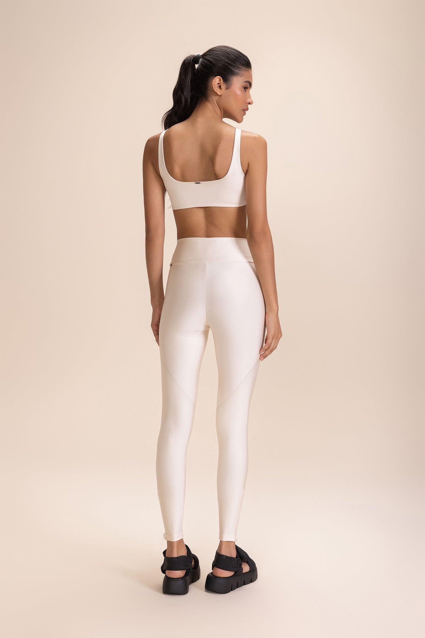 Zip Shine Leggings