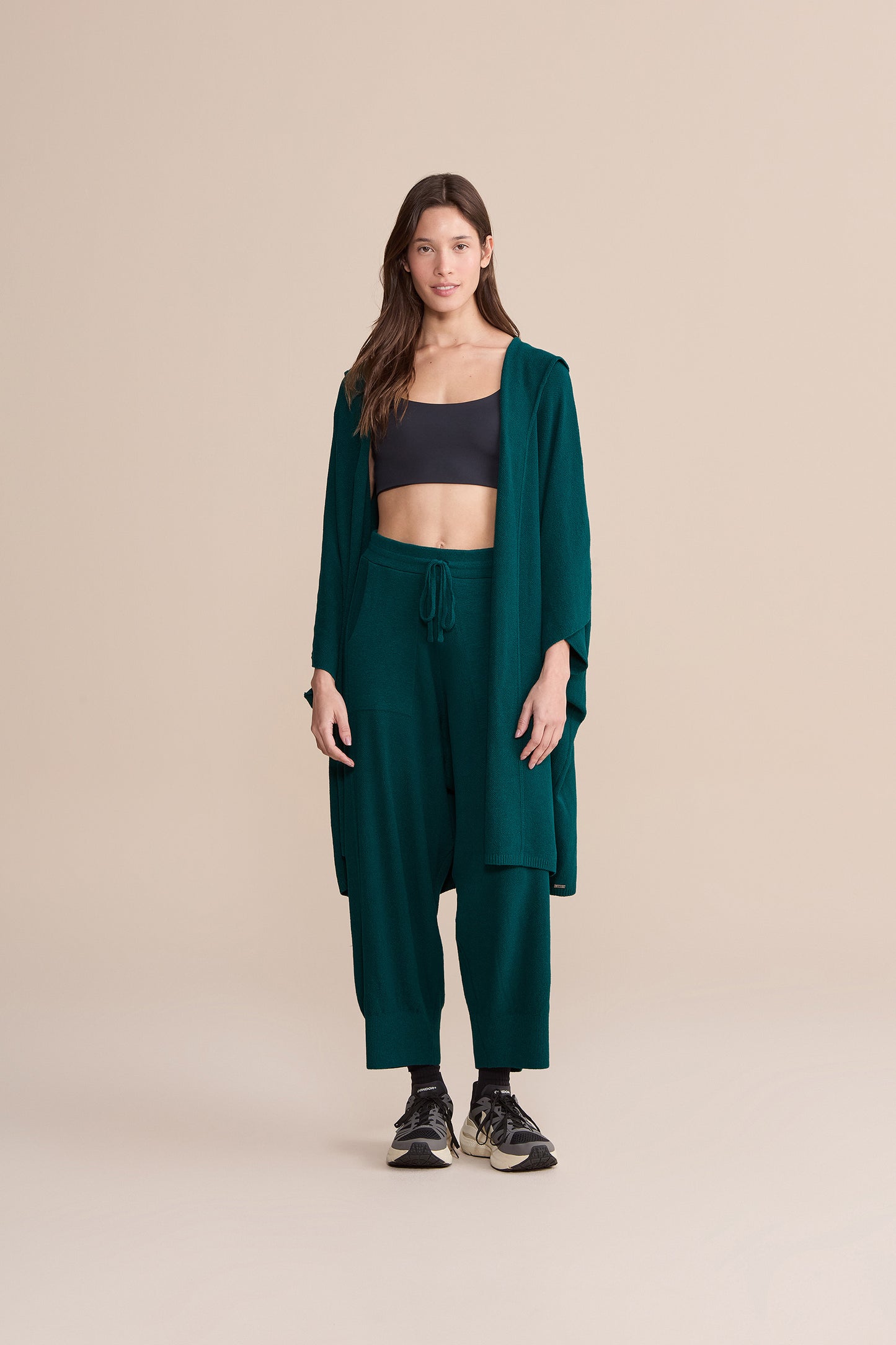 Mesh Stitch Knit Cardigan