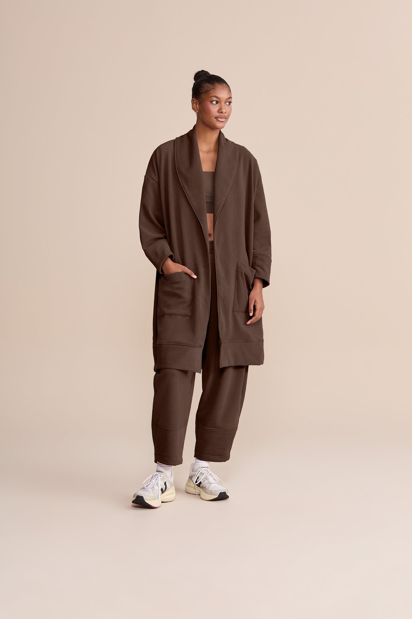 Balloon Elastic Soft Oak Pants