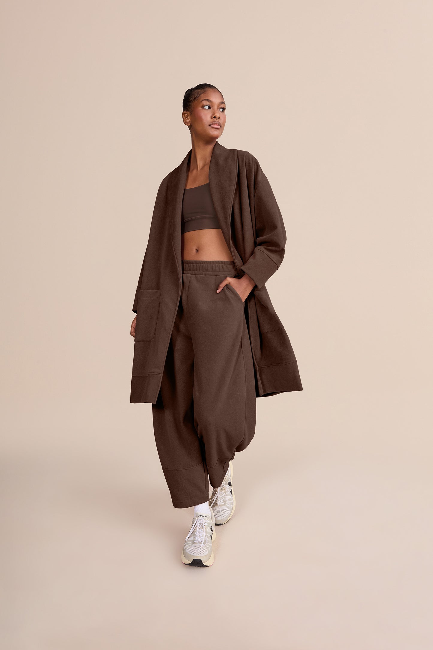 Balloon Elastic Soft Oak Pants