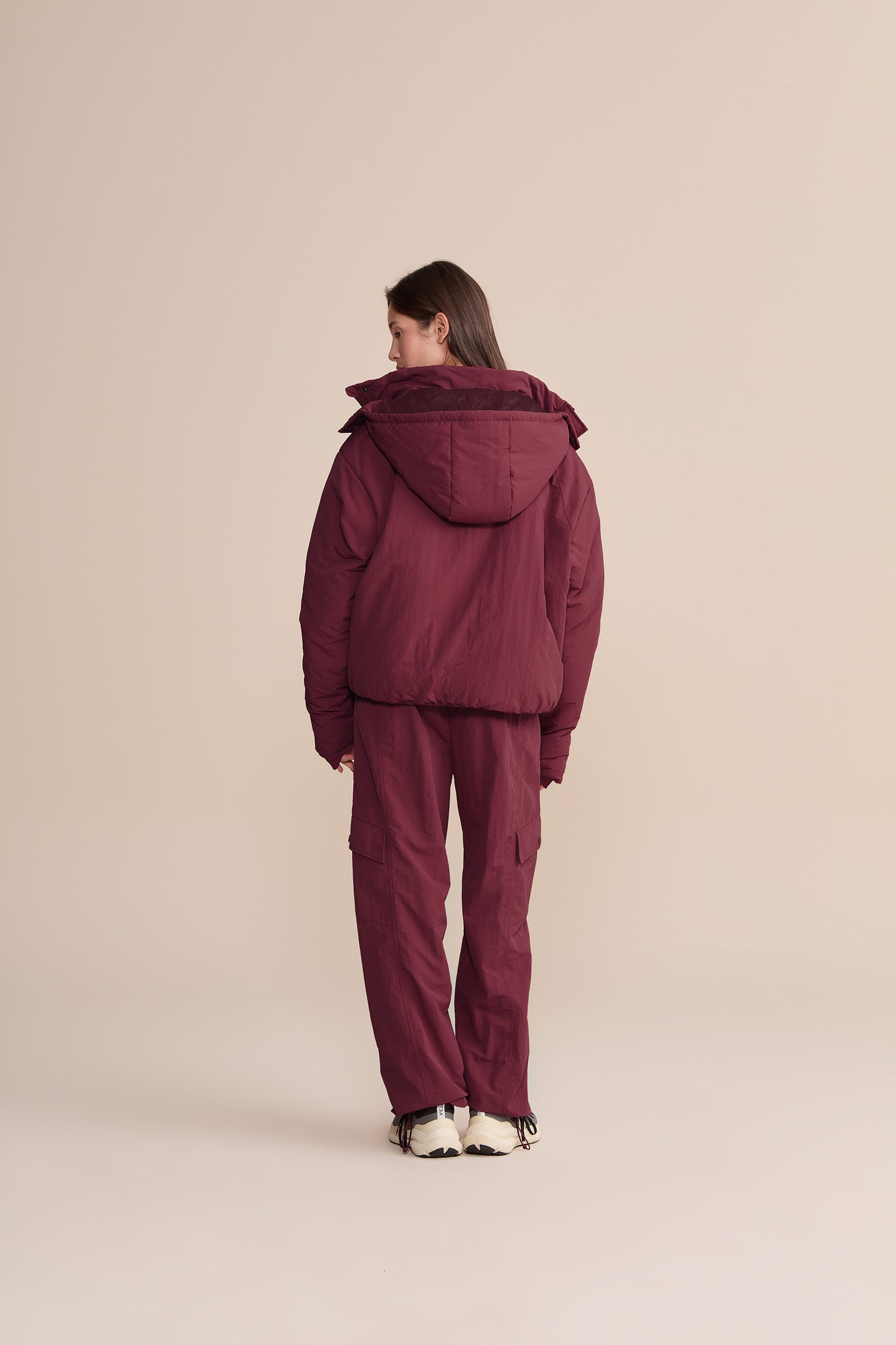 Fluffy Nylon Core Jogger Pants