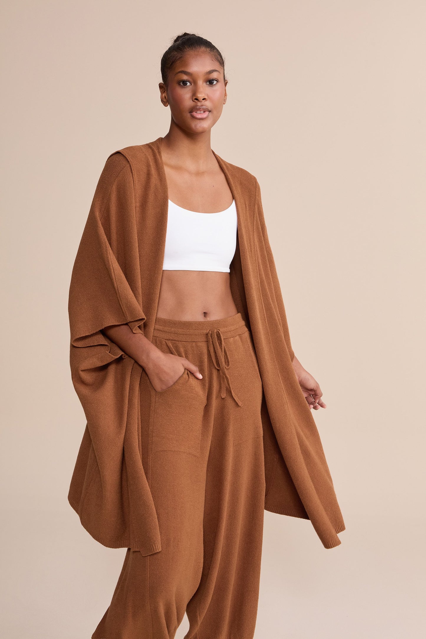 Mesh Stitch Knit Cardigan