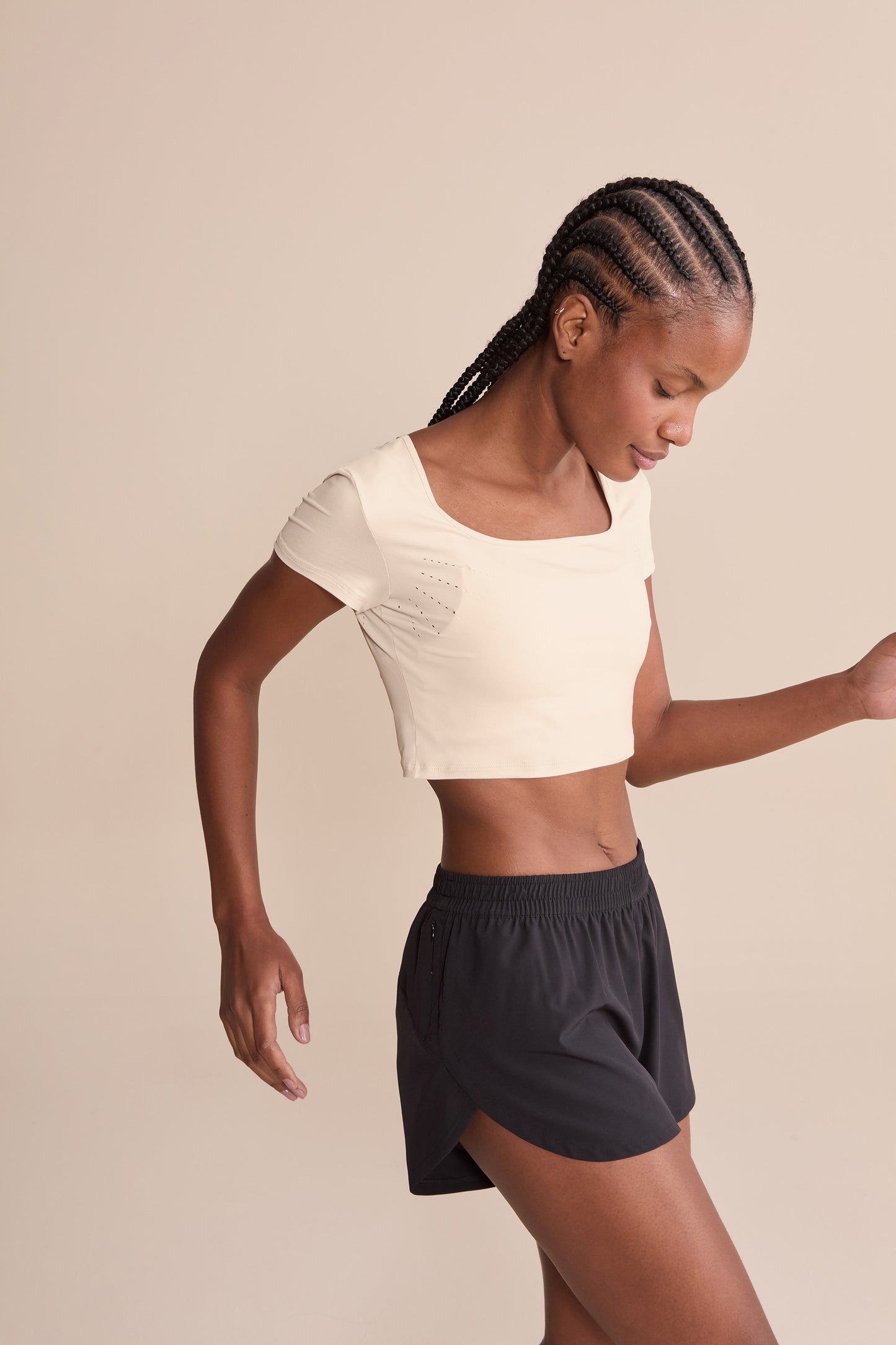 Broad Laser Cropped Top