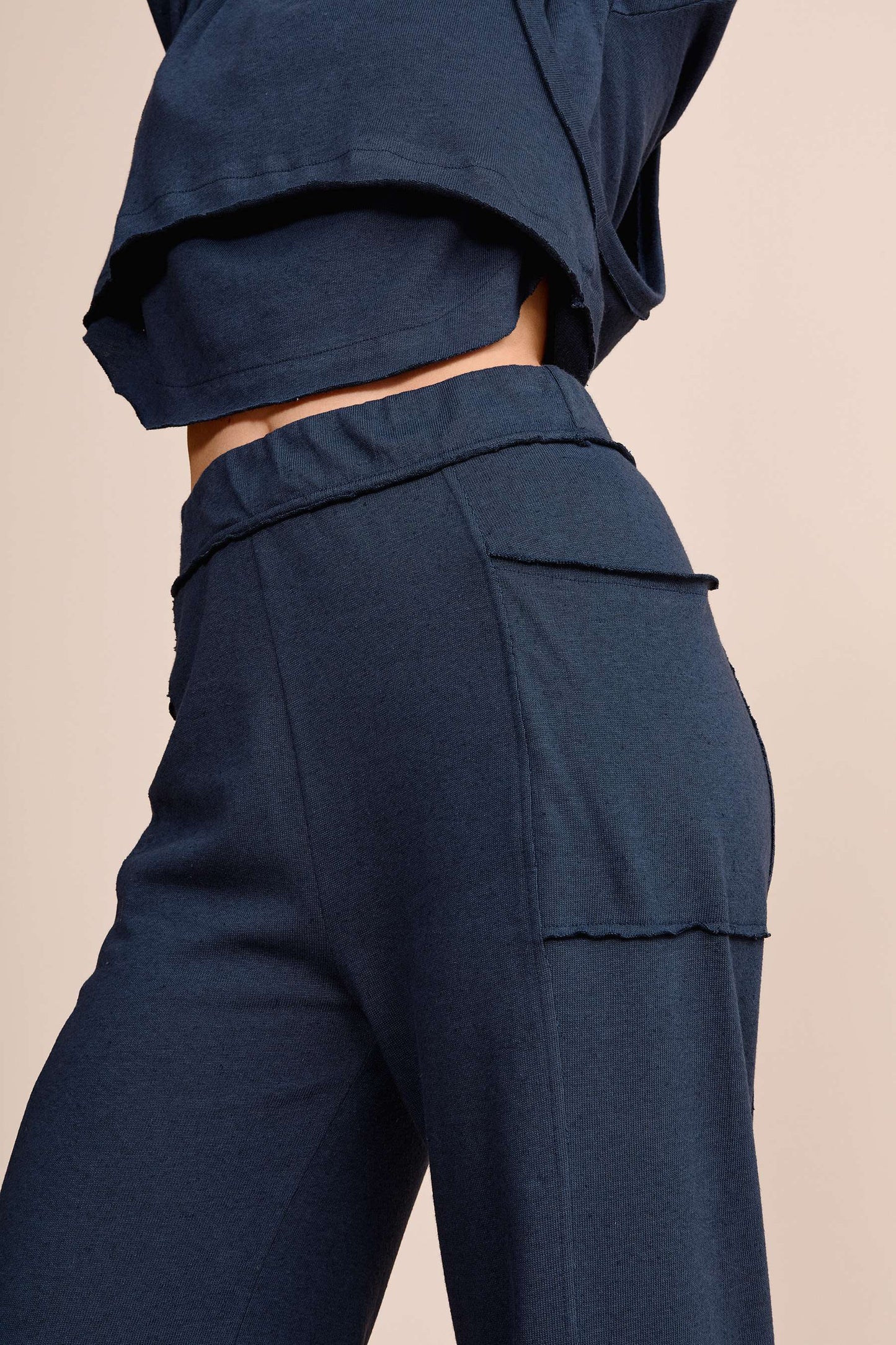 Slow Knit Straight-Leg Pants