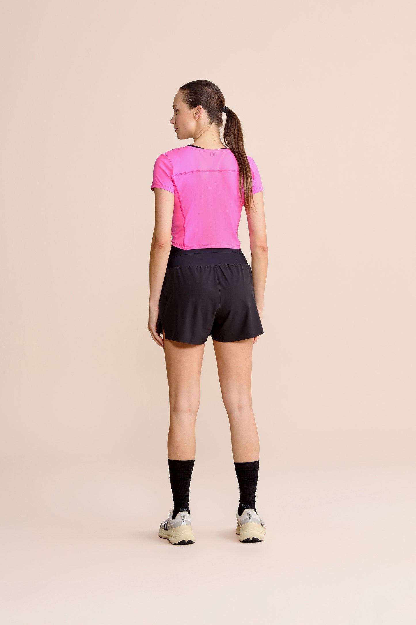 Laser Mix Cropped T-Shirt