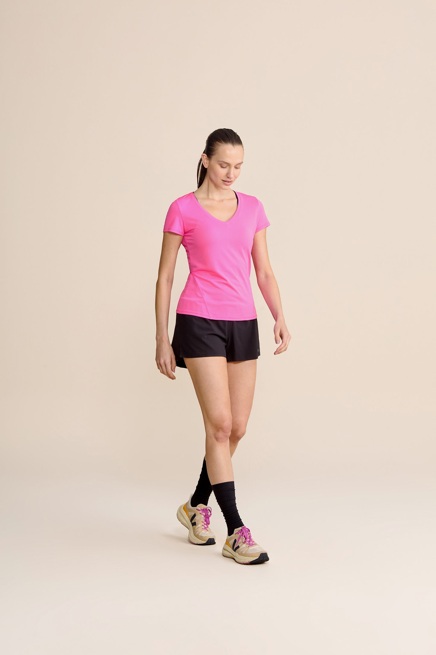 Action Side V-Neck T-Shirt