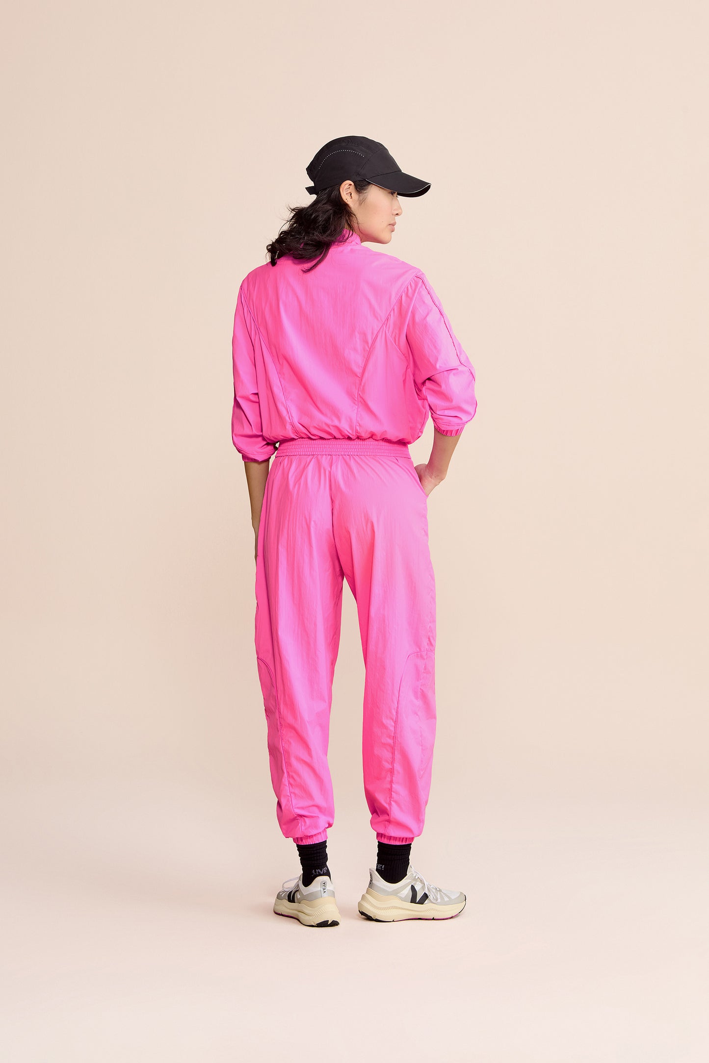 Nylon Net Filete Wide Pants